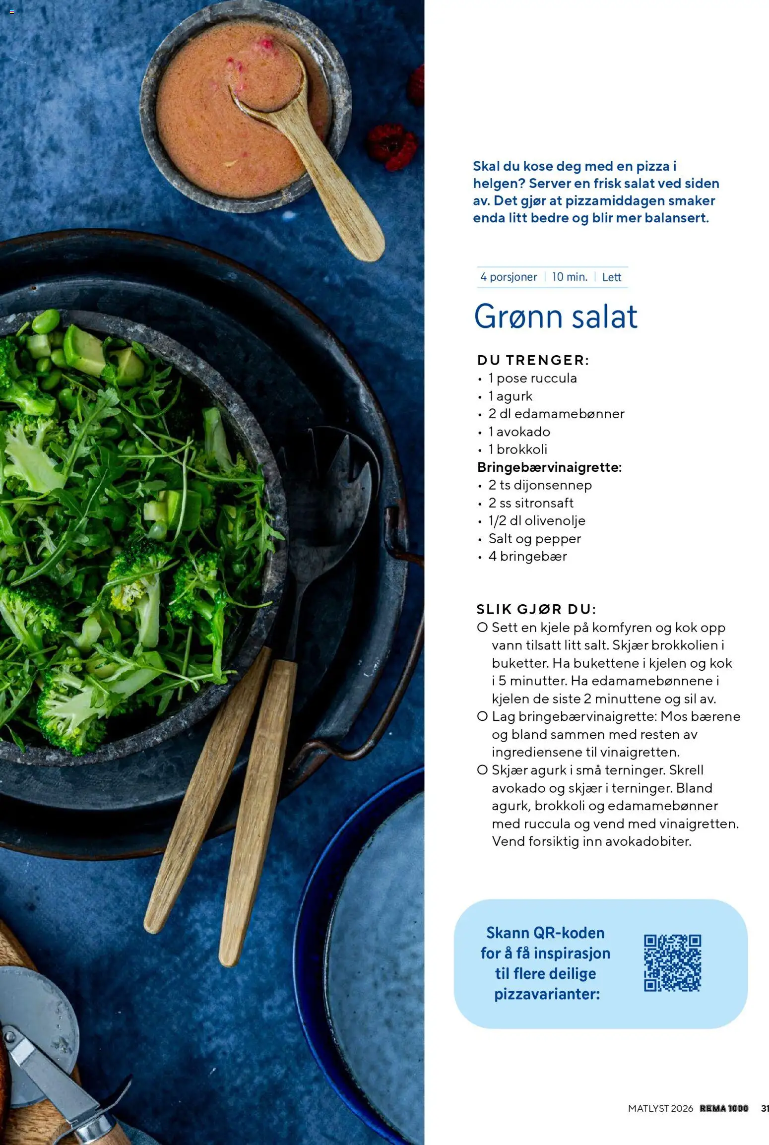 {H1} | Side: 31 | Produkter: Табуреты, Salat, Bringebær, Brokkoli