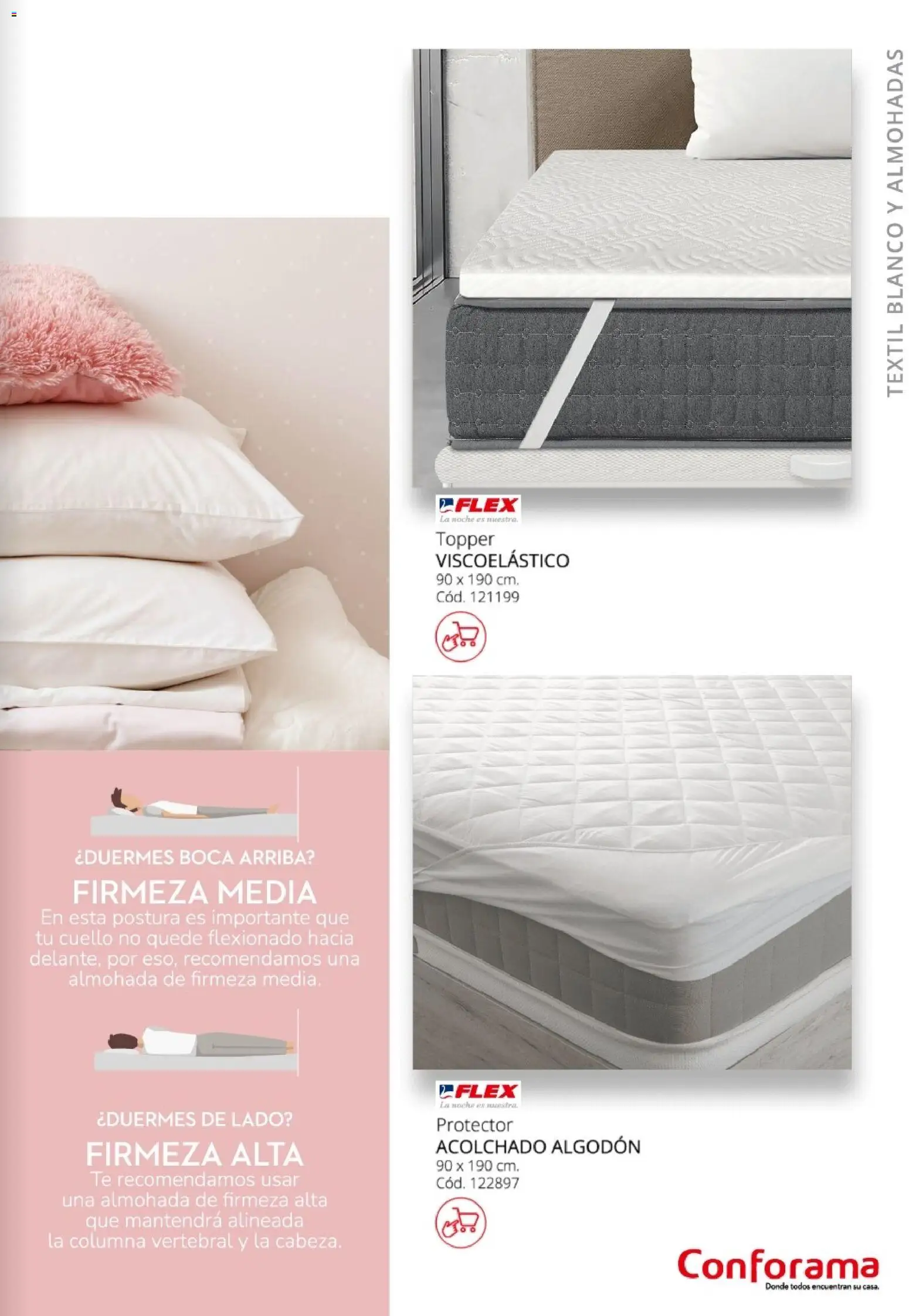 Conforama - Guía de textil 2026 │ válido desde el 05.02.2026 | Página: 7 | Productos: Té, Almohada