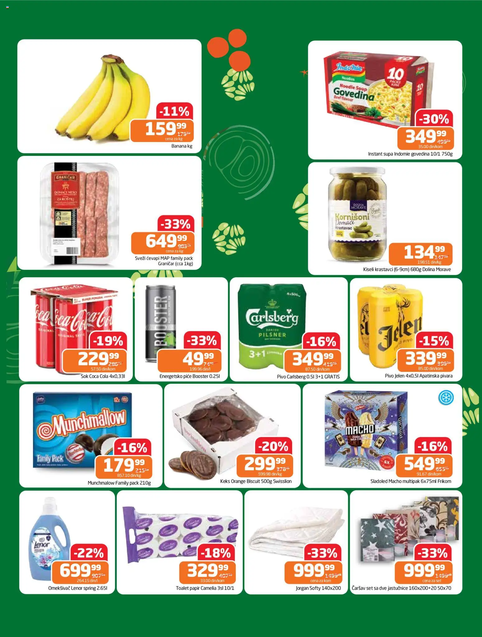 Gomex katalog - važi od 25.03.2026 | Strana: 2 | Proizvode: Munchmallow, Jorgan, Pivo, Carlsberg