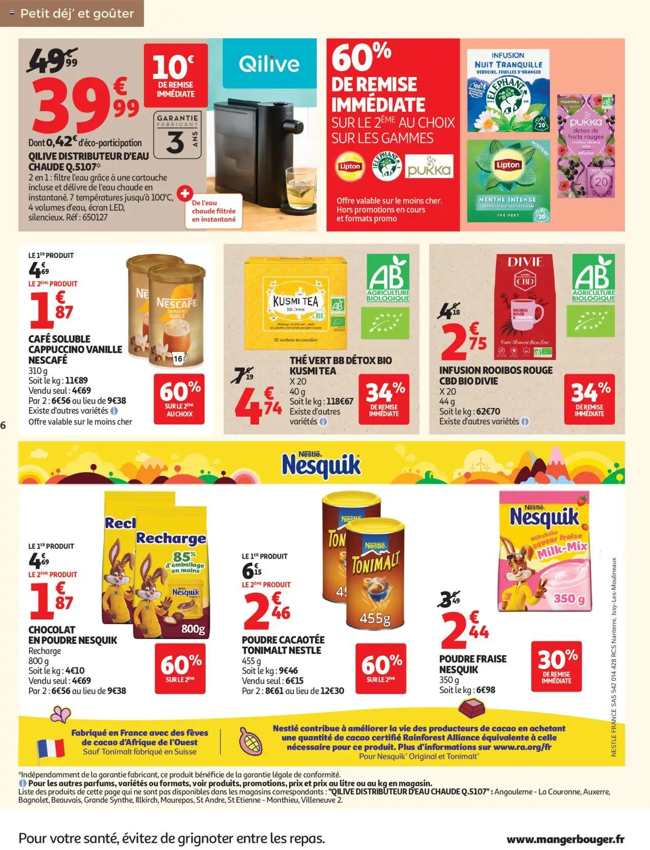 {H1} | Page: 6 | Produits: Fraise, Poudre, Café soluble, Alliance