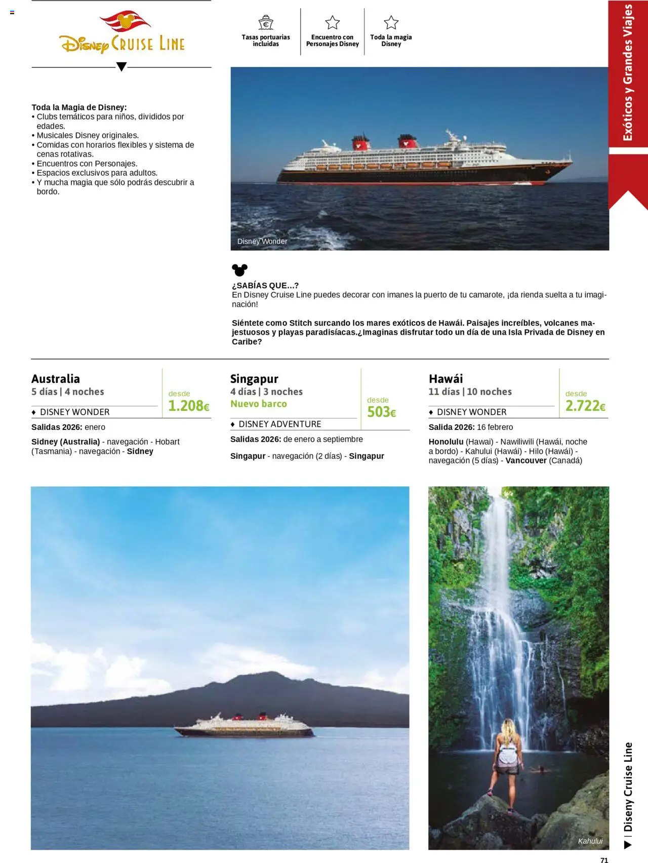 Viajes El Corte Inglés - Crucero Fantástico │ válido desde el 16.09.2025 | Página: 71 | Productos: Navegación