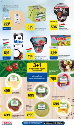 Tesco akciós ujság - amely érvényes a következő dátumtól: 03.07.2025 | Oldal: 18 | Termékek: Puding, Szárított paradicsom, Fekete olajbogyó, Gyümölcsjoghurt