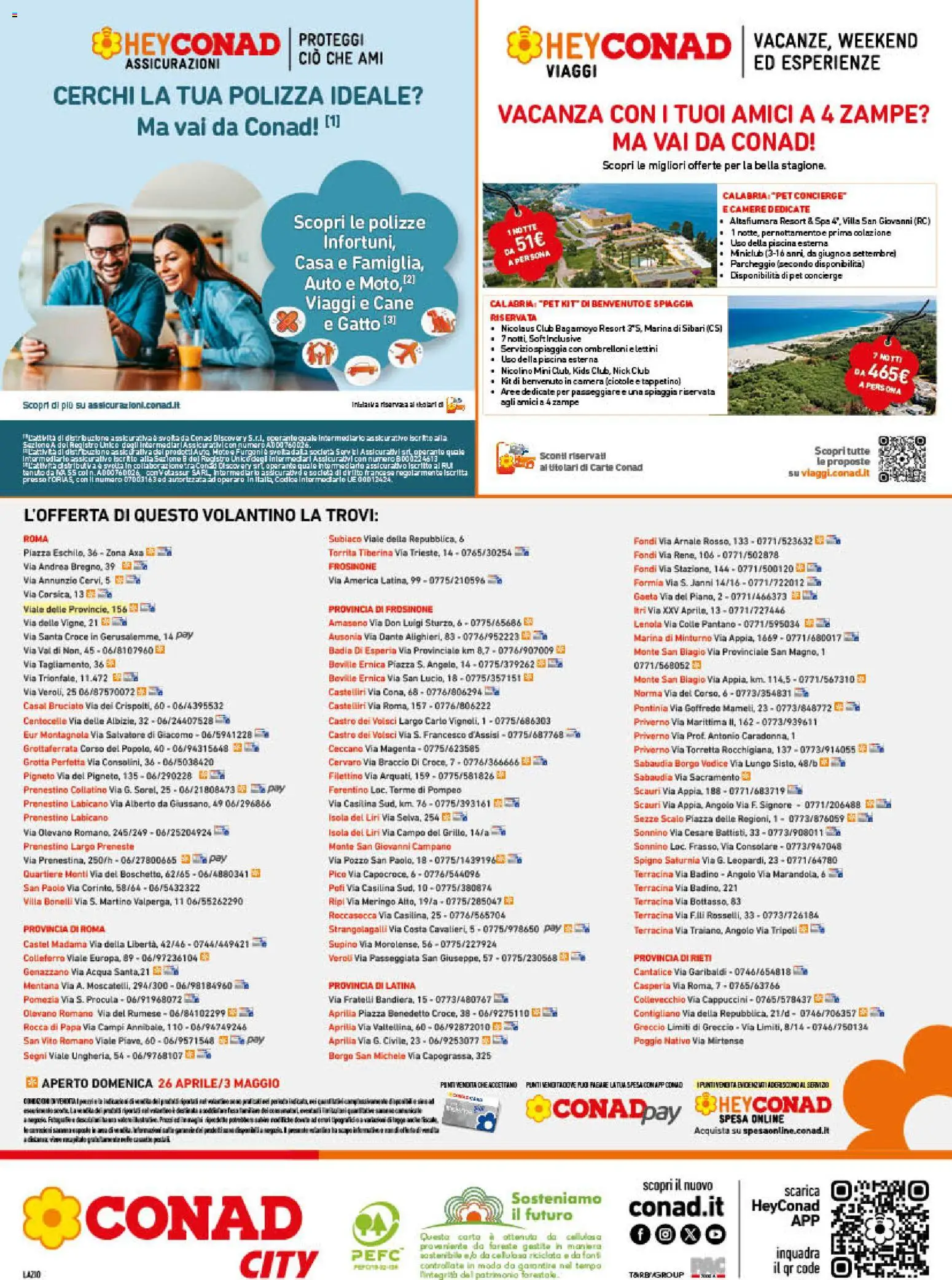 Volantino Conad del 22.04.2026 | Pagina: 16 | Prodotti: Acqua, Piscina