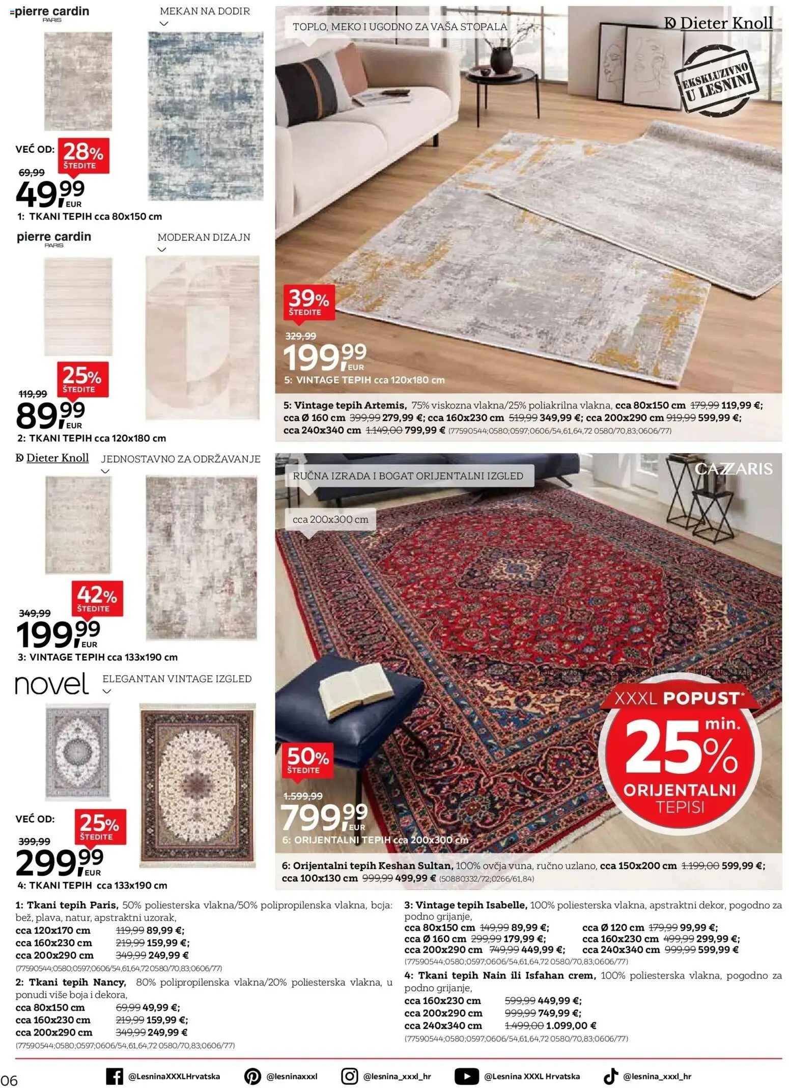 Lesnina katalog | vrijedi od 27.04.2026 | Stranica: 6 | Proizvodi: Tepih