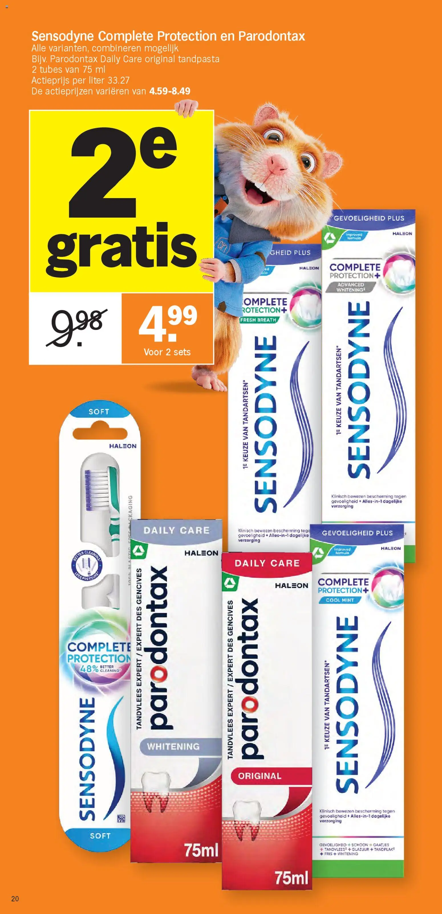 {H1} | Pagina: 20 | Producten: Tandpasta, Tandenborstel