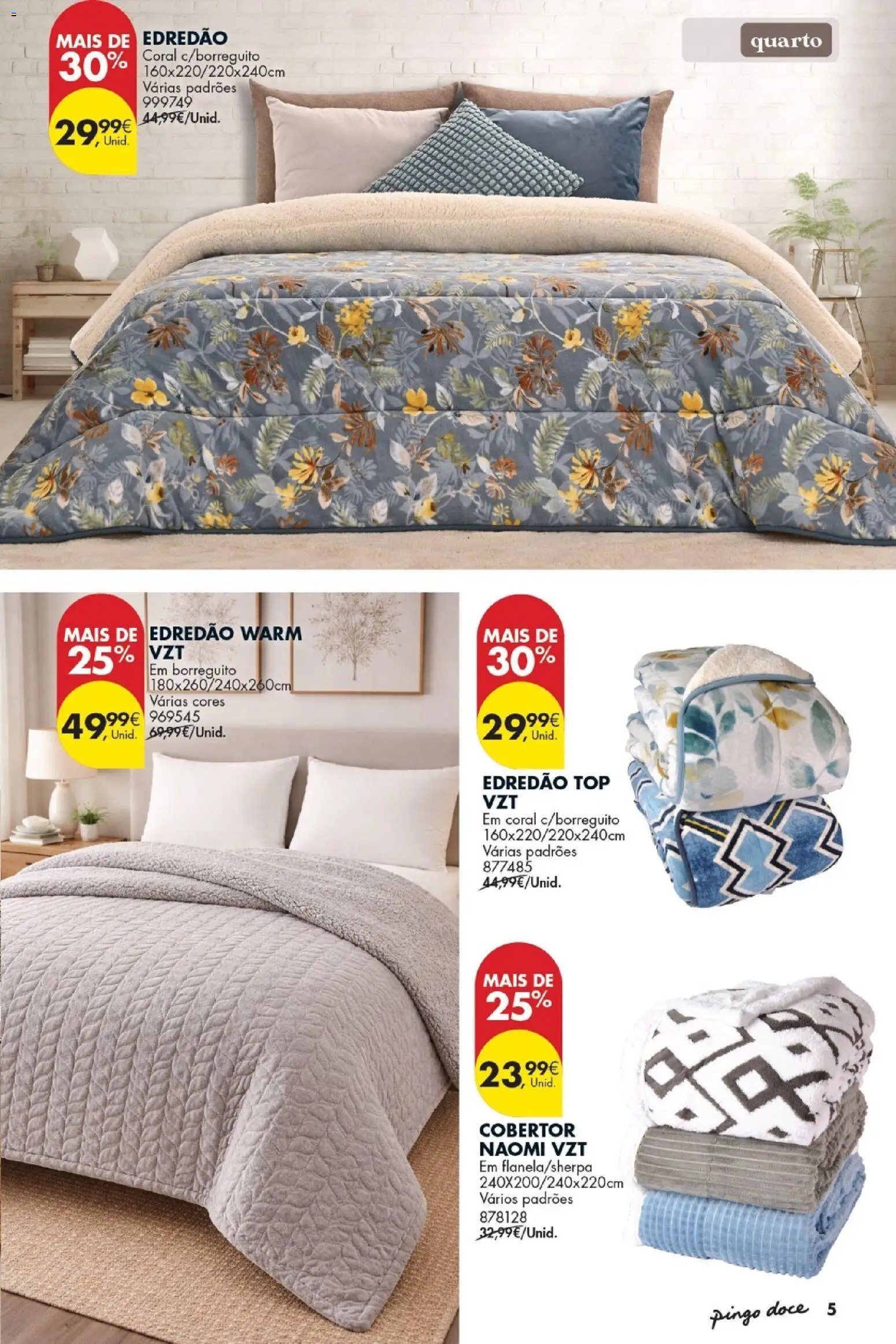Pingo Doce - Bazar Inverno │ válido de 13.01.2026 | Página: 5 | Produtos: Top, Cobertor