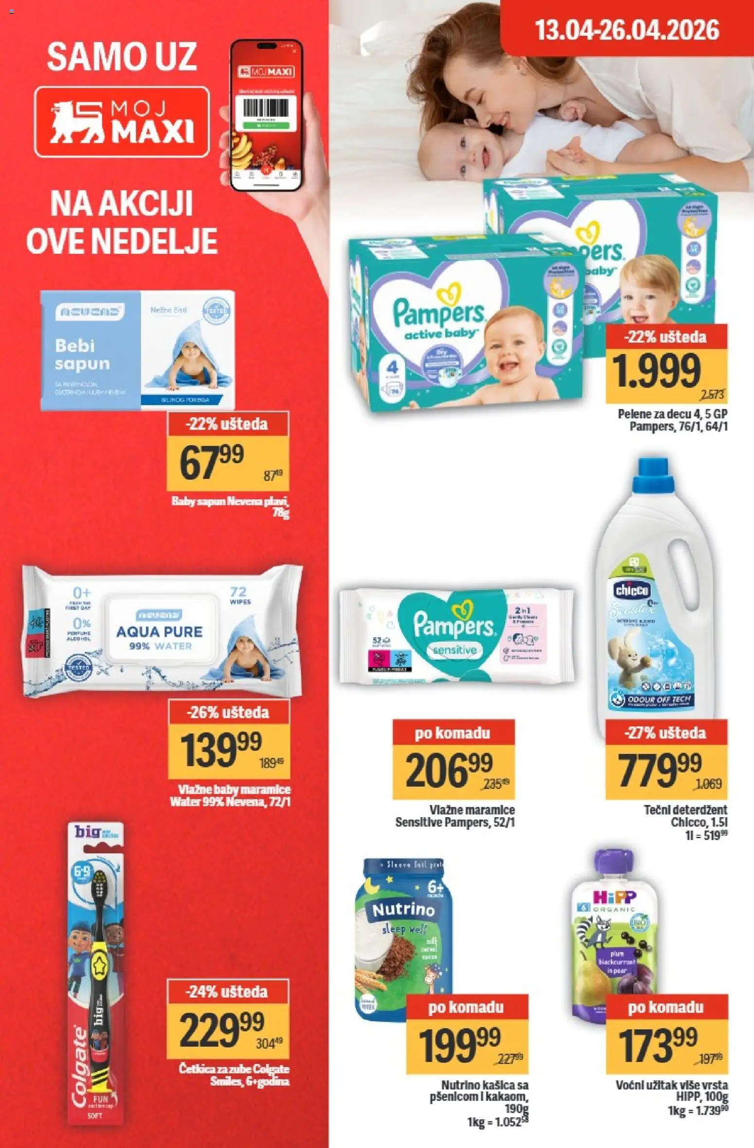 Maxi katalog - važi od 20.04.2026 | Strana: 30 | Proizvode: Deterdžent, Colgate, Tečni deterdžent, Pelene