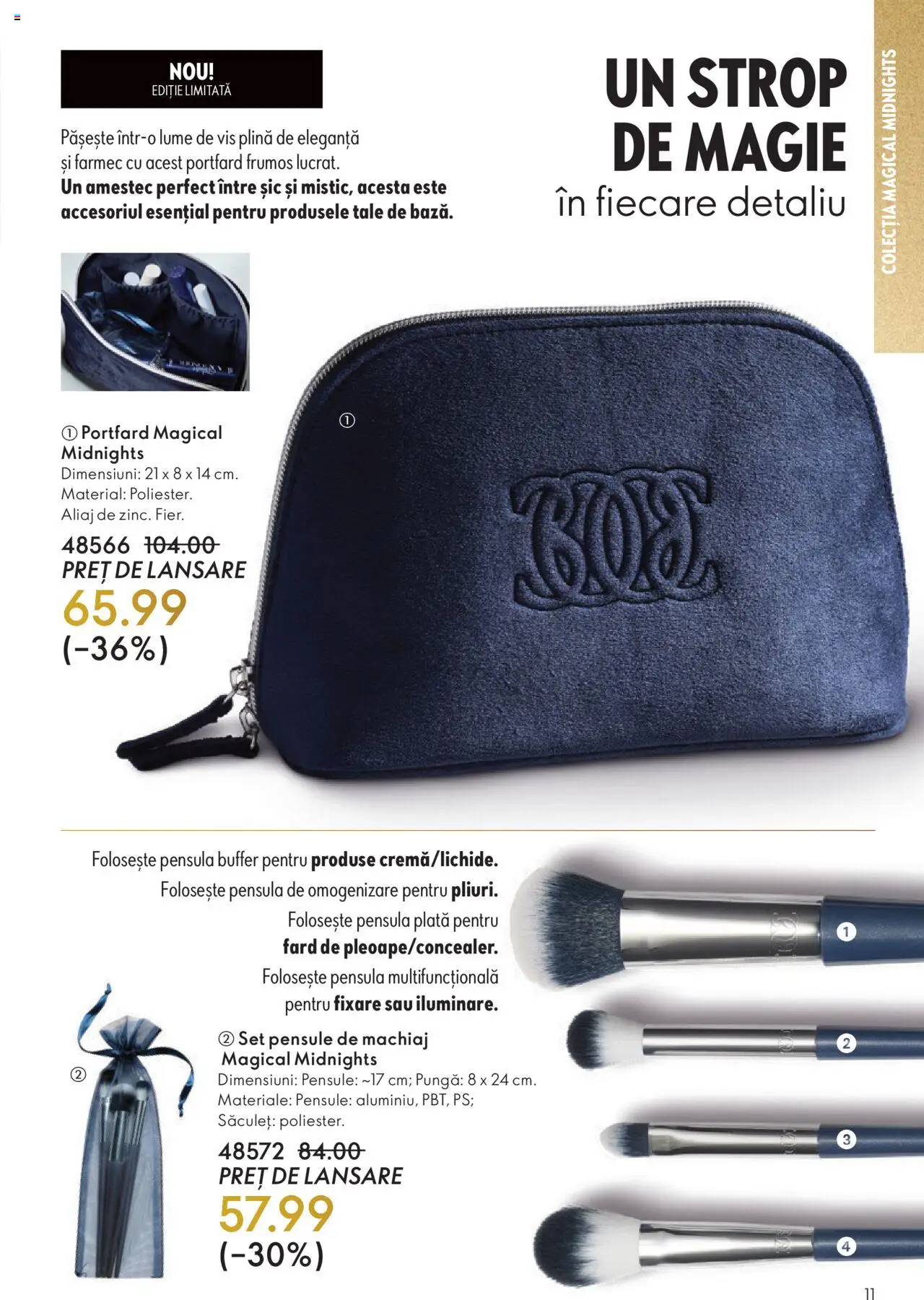 Noul catalog Oriflame – valabil de la 12.11.2025 | Pagină: 11 | Produse: Pungă, Portfard, Machiaj