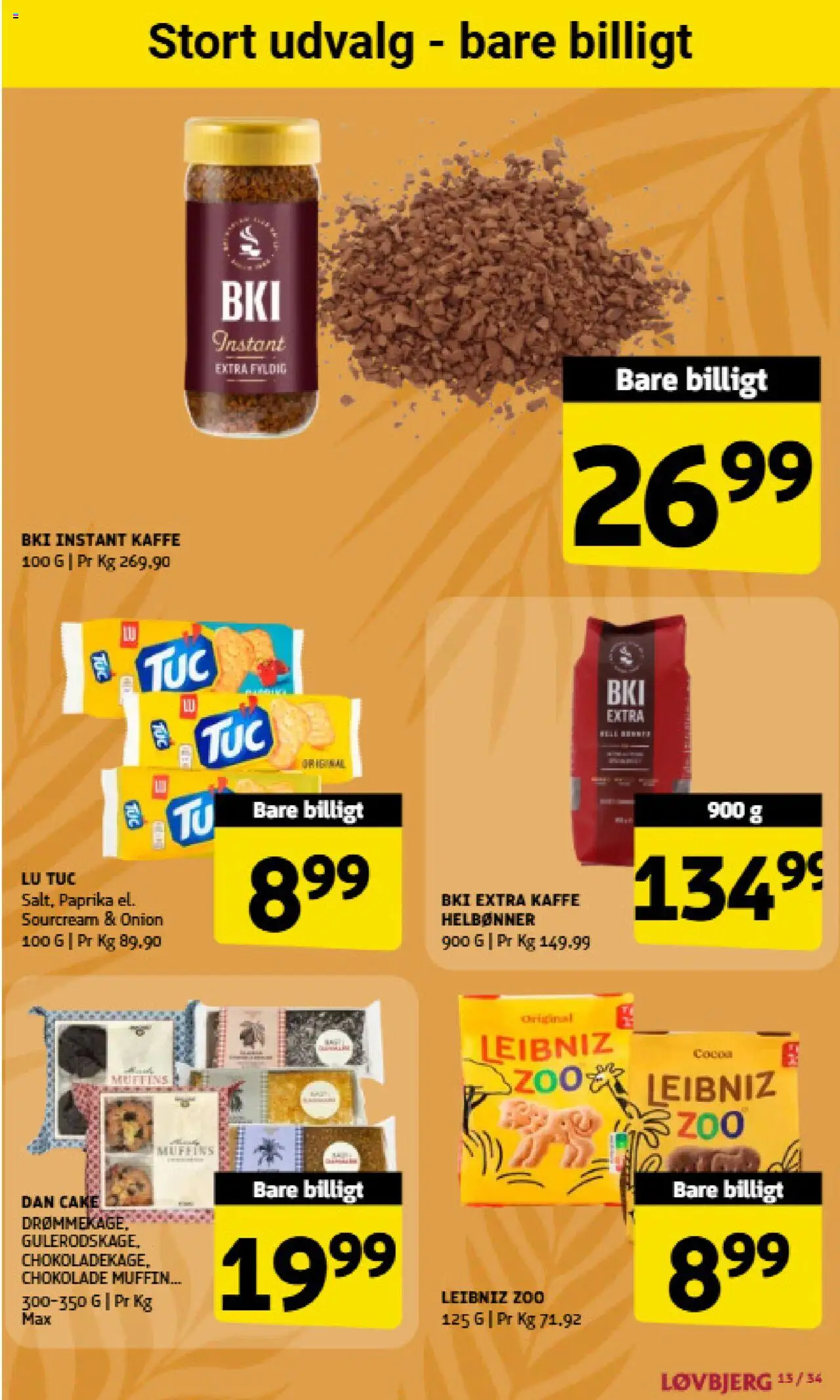 Løvbjerg Tilbudsavis gyldig fra 22.08.2025 | Side: 13 | Produkter: Kaffe, Chokolade, Paprika, Muffins