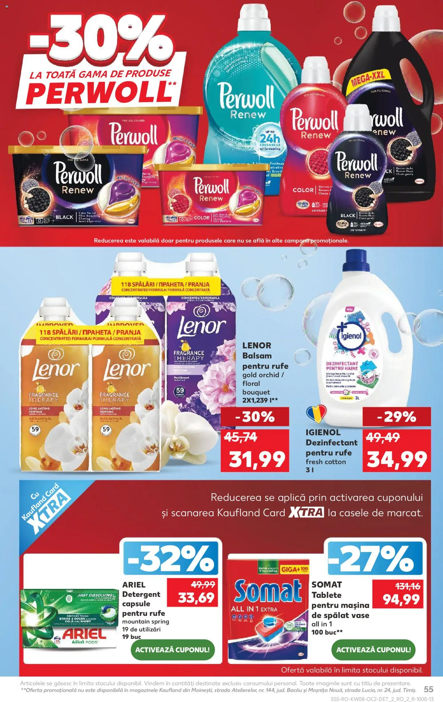 Noul catalog Kaufland – valabil de la 18.02.2026 | Pagină: 55 | Produse: Mașină De Spălat, Balsam, Detergent, Haine
