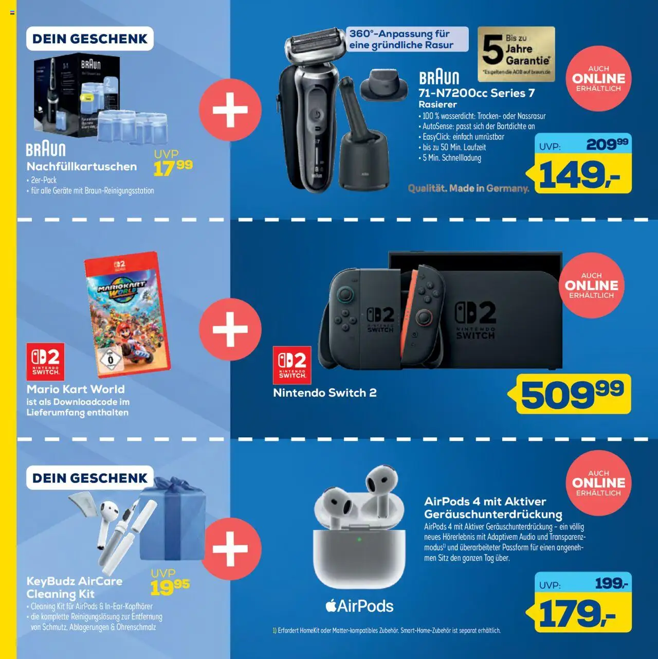 Euronics  Gutscheinheft – gültig ab 30.09.2025 | Seite: 12 | Produkte: Rasierer, Airpods, Audio