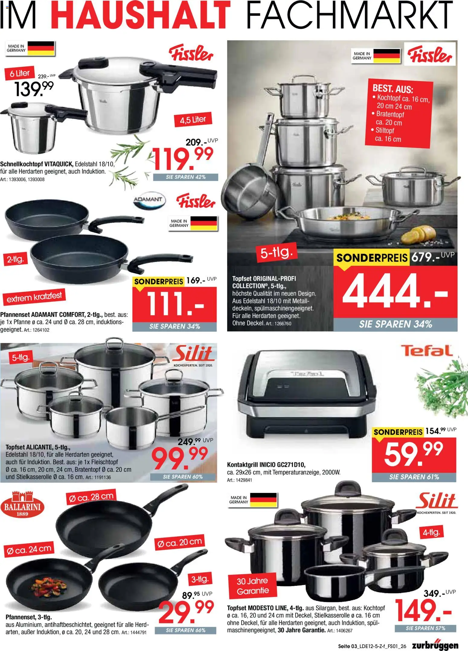 Zurbrüggen Marken-Sonderverkauf – gültig ab 06.12.2025 | Seite: 3 | Produkte: Herd