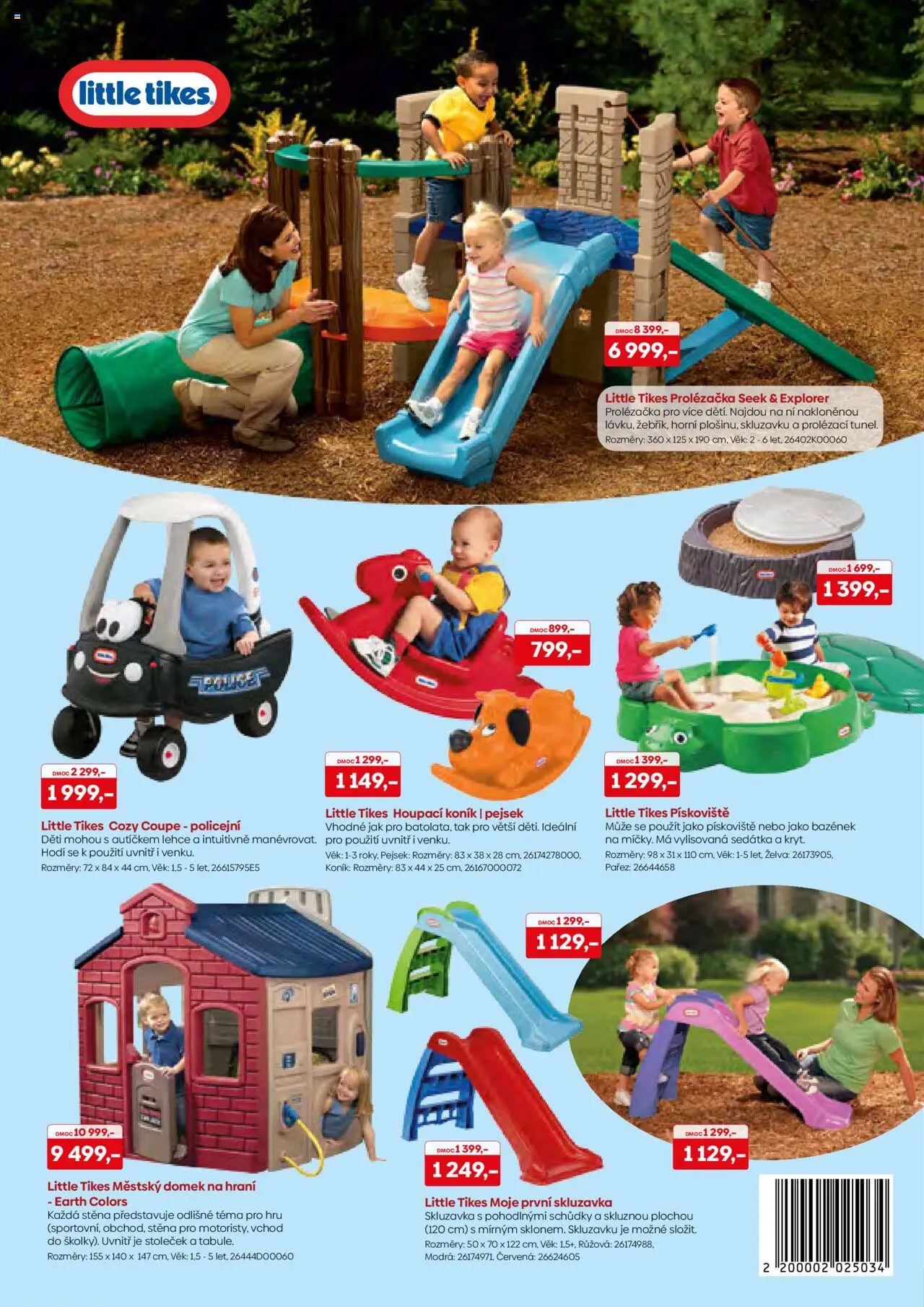 POMPO katalog Léto 2025 od 16.05.2025 | Strana: 48 | Produkty: Skluzavka, Pískoviště, Houpací koník