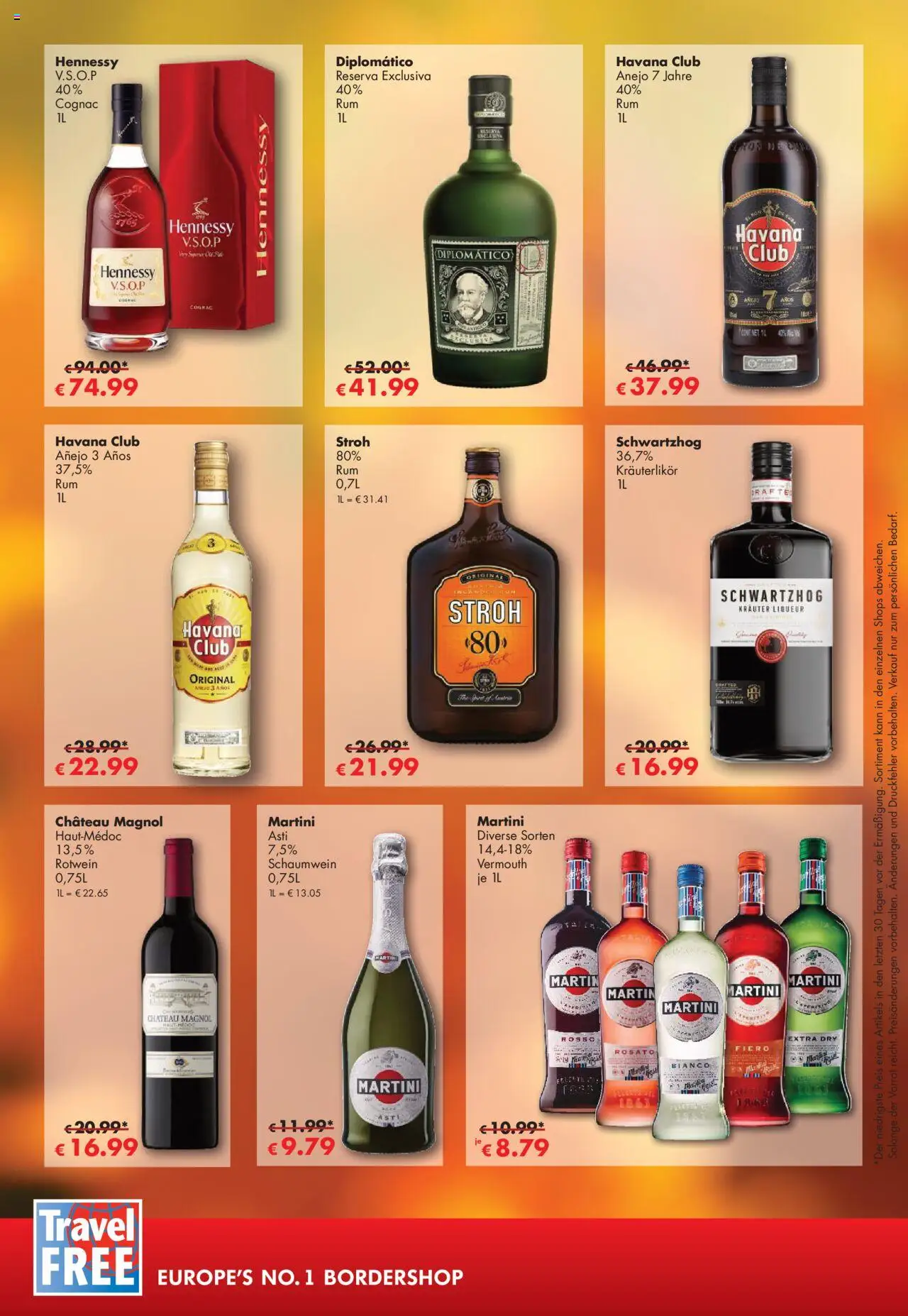 Travel Free Angebote – gültig ab 01.10.2025 | Seite: 6 | Produkte: Martini, Havana club, Rotwein
