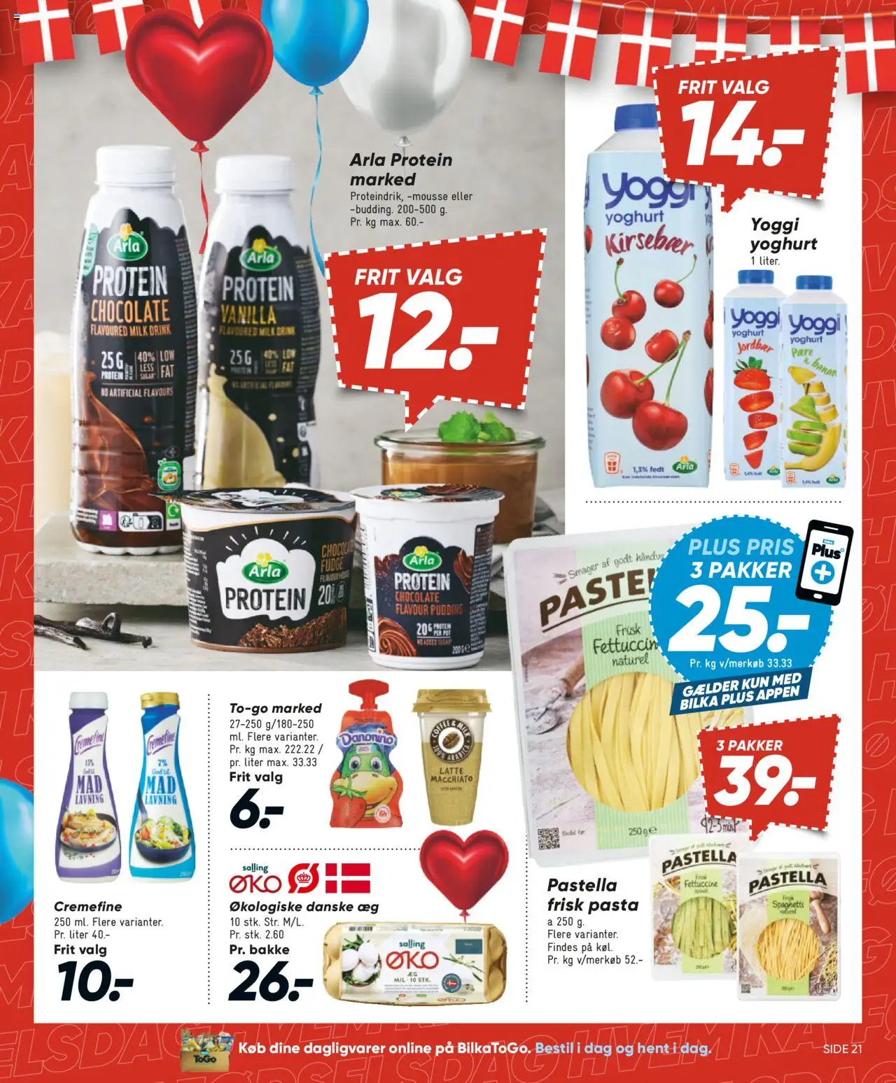Bilka Tilbudsavis gyldig fra 08.08.2025 | Side: 27 | Produkter: Yoghurt, Æg, Spaghetti, Spinat