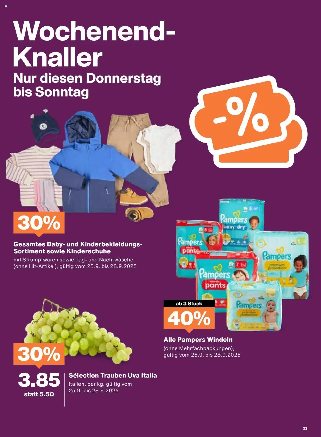 Migros Aktionen – gültig ab 23.09.2025 | Seite: 23 | Produkte: Pampers
