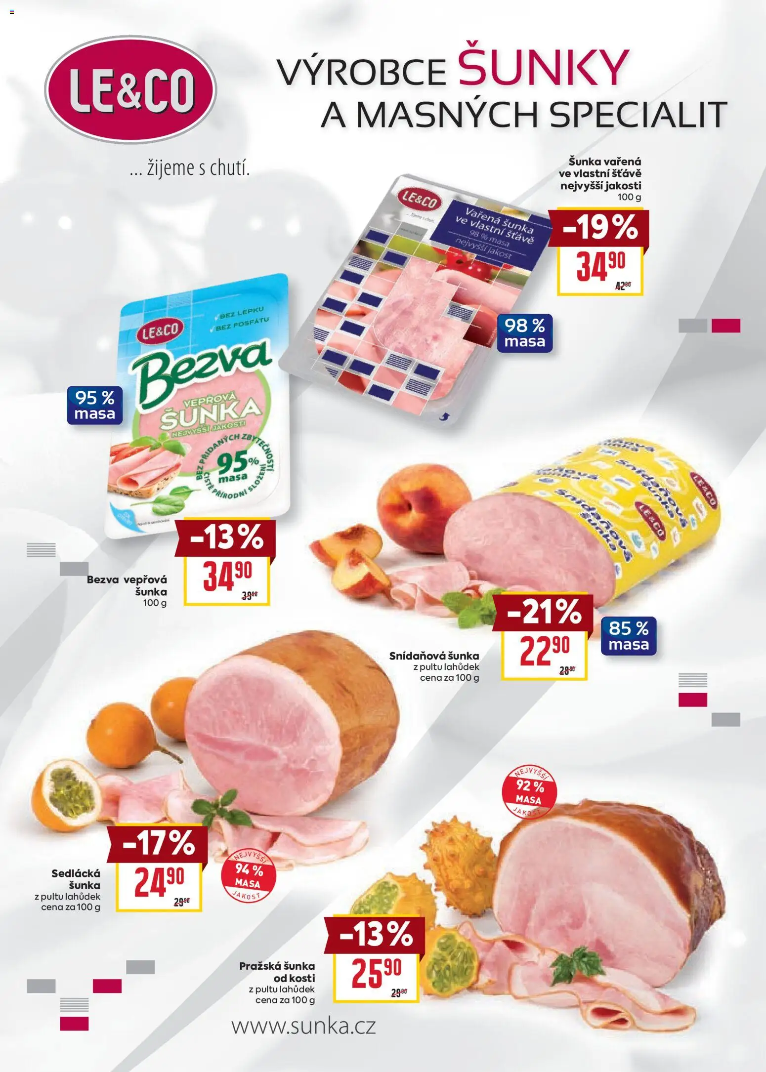 Billa leták - Partneři od 19.11.2025 | Strana: 6 | Produkty: Šunka, Pražská šunka