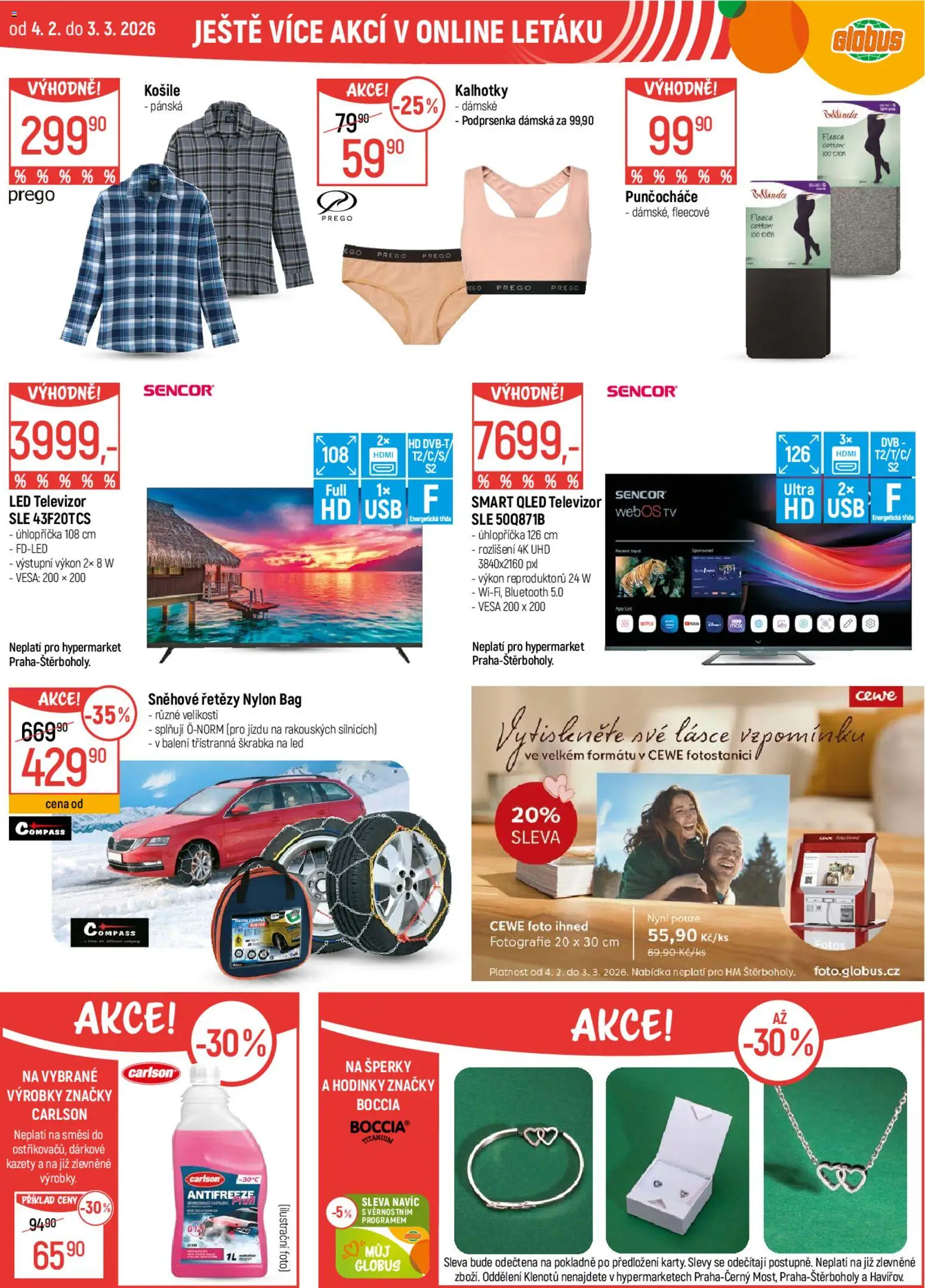Globus leták od 04.02.2026 | Strana: 40 | Produkty: Košile, Globus, Televizor, LED