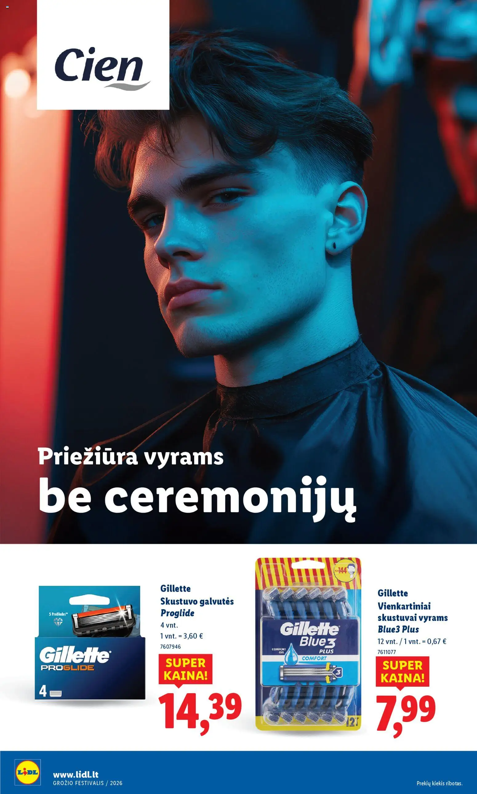 LIDL akcijos nuo 12.02.2026 | Puslapis: 20 | Prekių: Skustuvo galvutės