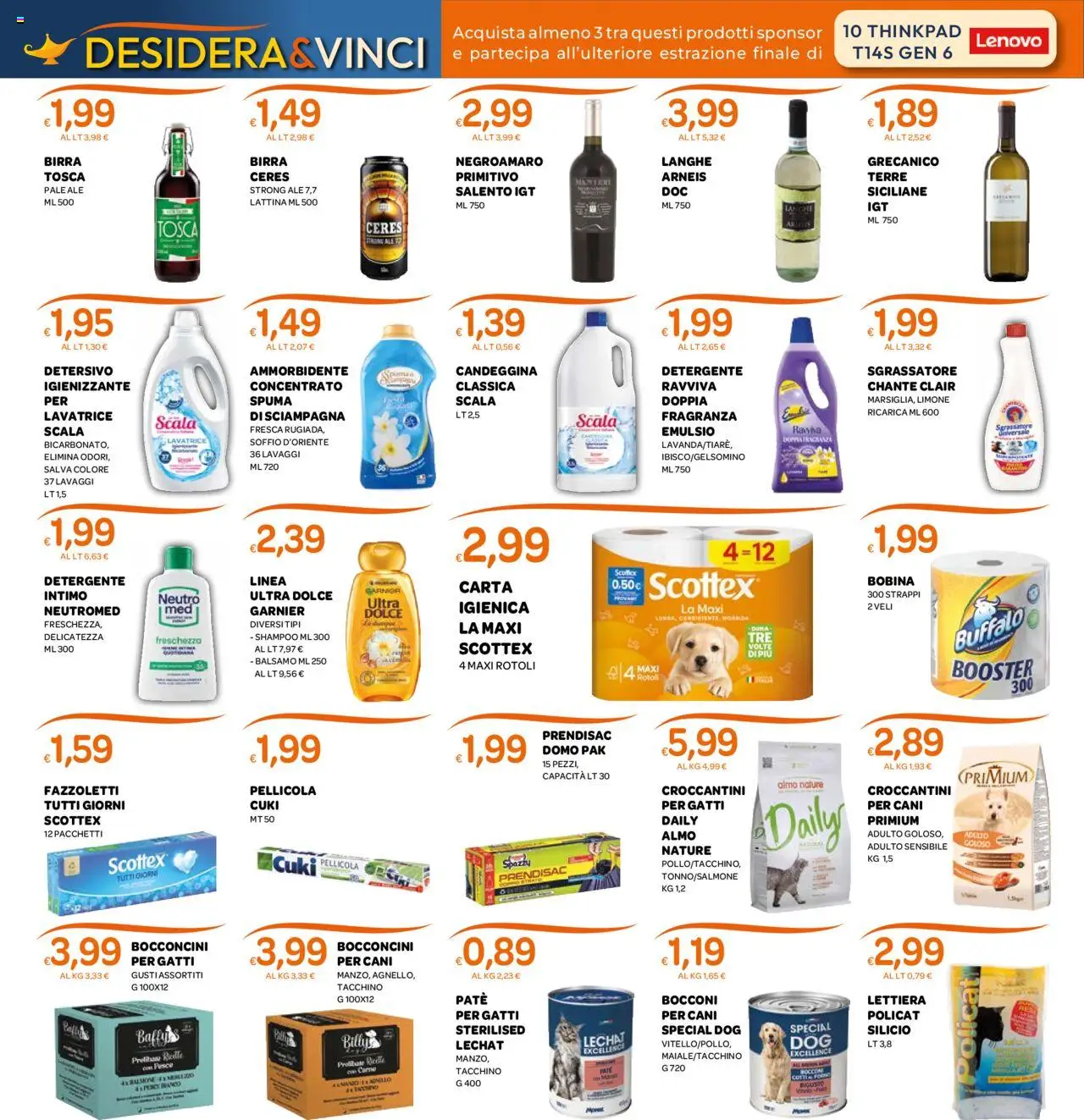 Volantino Ekom del 21.10.2025 | Pagina: 5 | Prodotti: Paté, Detergente, Tacchino, Pellicola