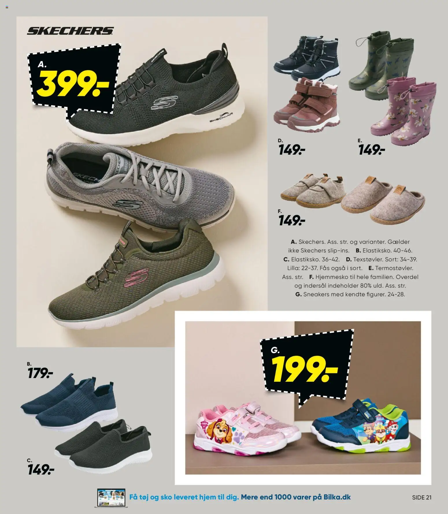Bilka tilbudsavis – gyldig fra 23.01.2026 | Side: 32 | Produkter: Sneakers, Hjemmesko, Sko, Tøj