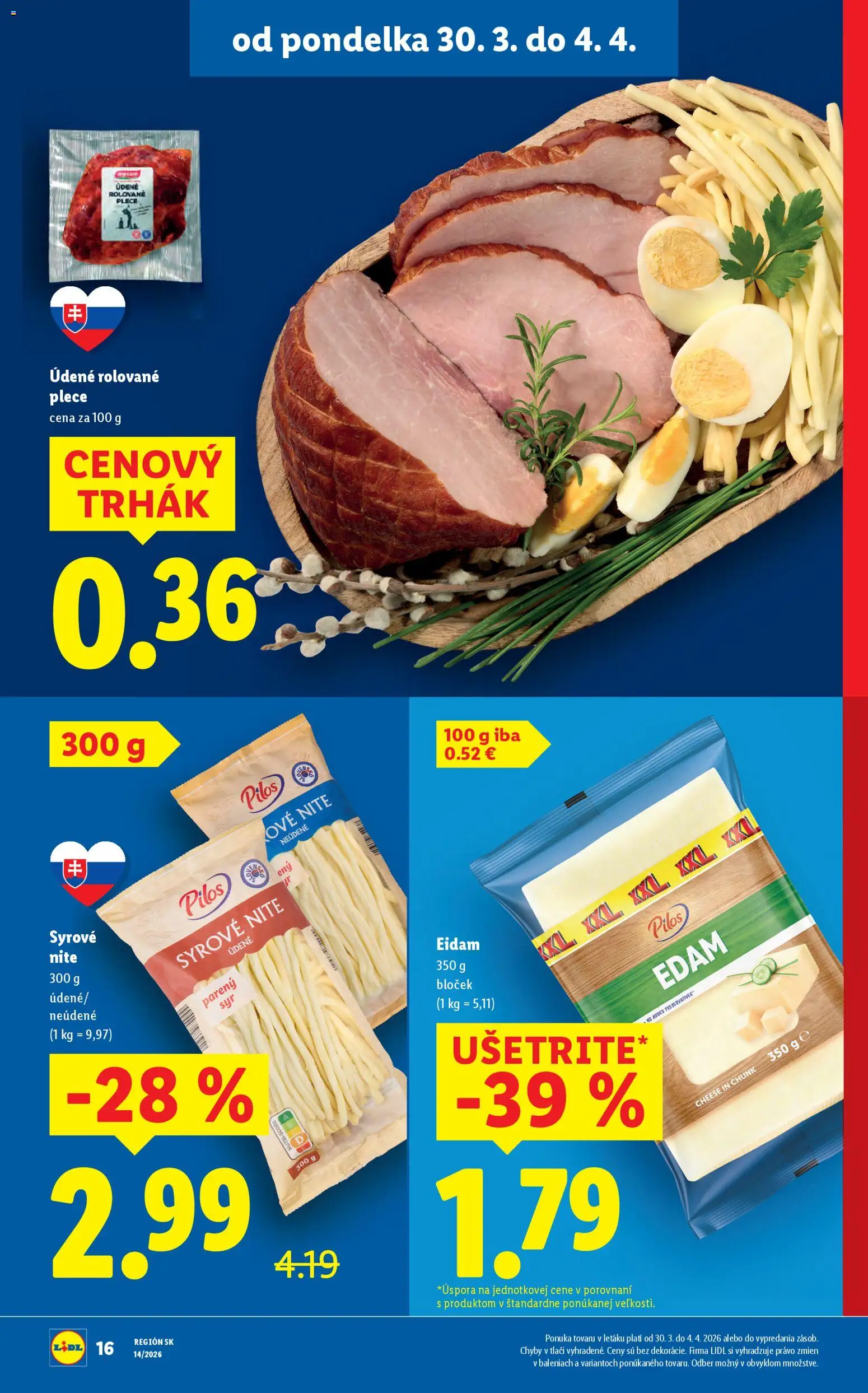 Nové Lidl akcie – leták je platný od 30.03.2026 | Strana: 20 | Produkty: Eidam