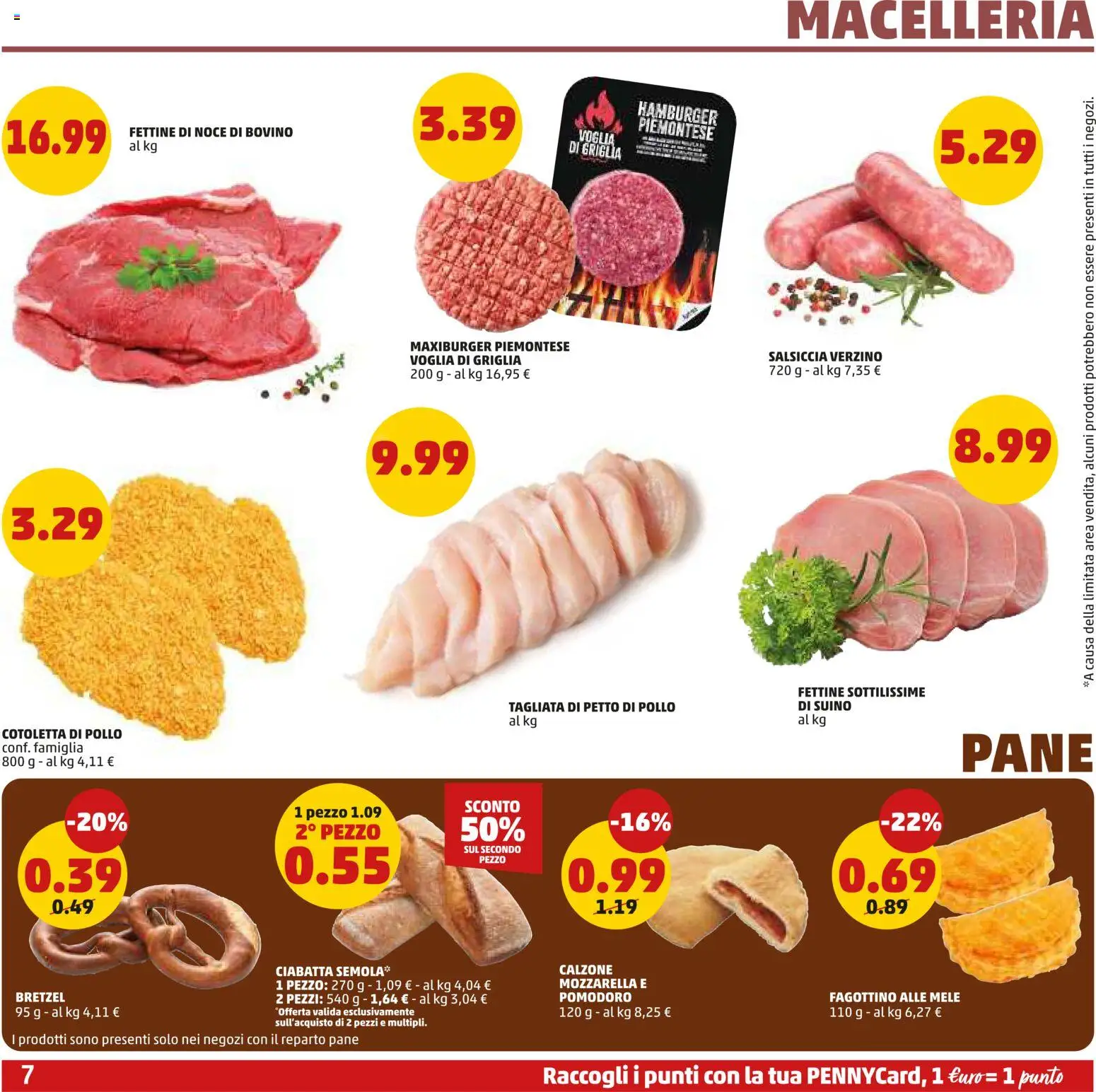 Volantino PENNY del 15.01.2026 | Pagina: 7 | Prodotti: Pollo, Suino, Mozzarella, Salsiccia