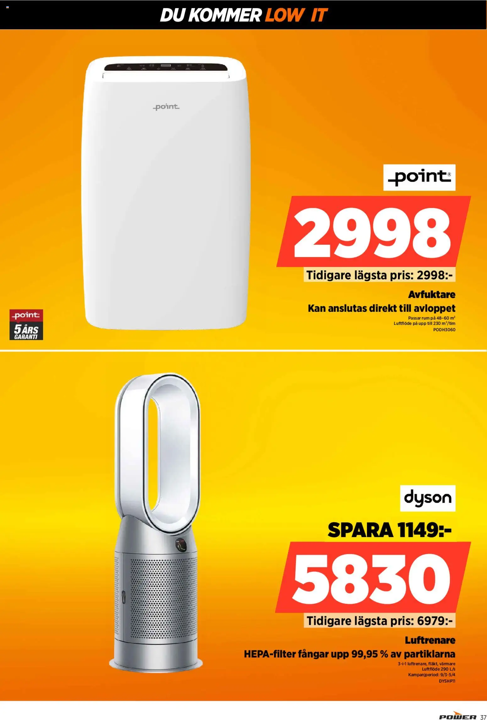 Power reklamblad aktuell från 02.03.2026 | Sida: 37 | Produkter: Luftrenare