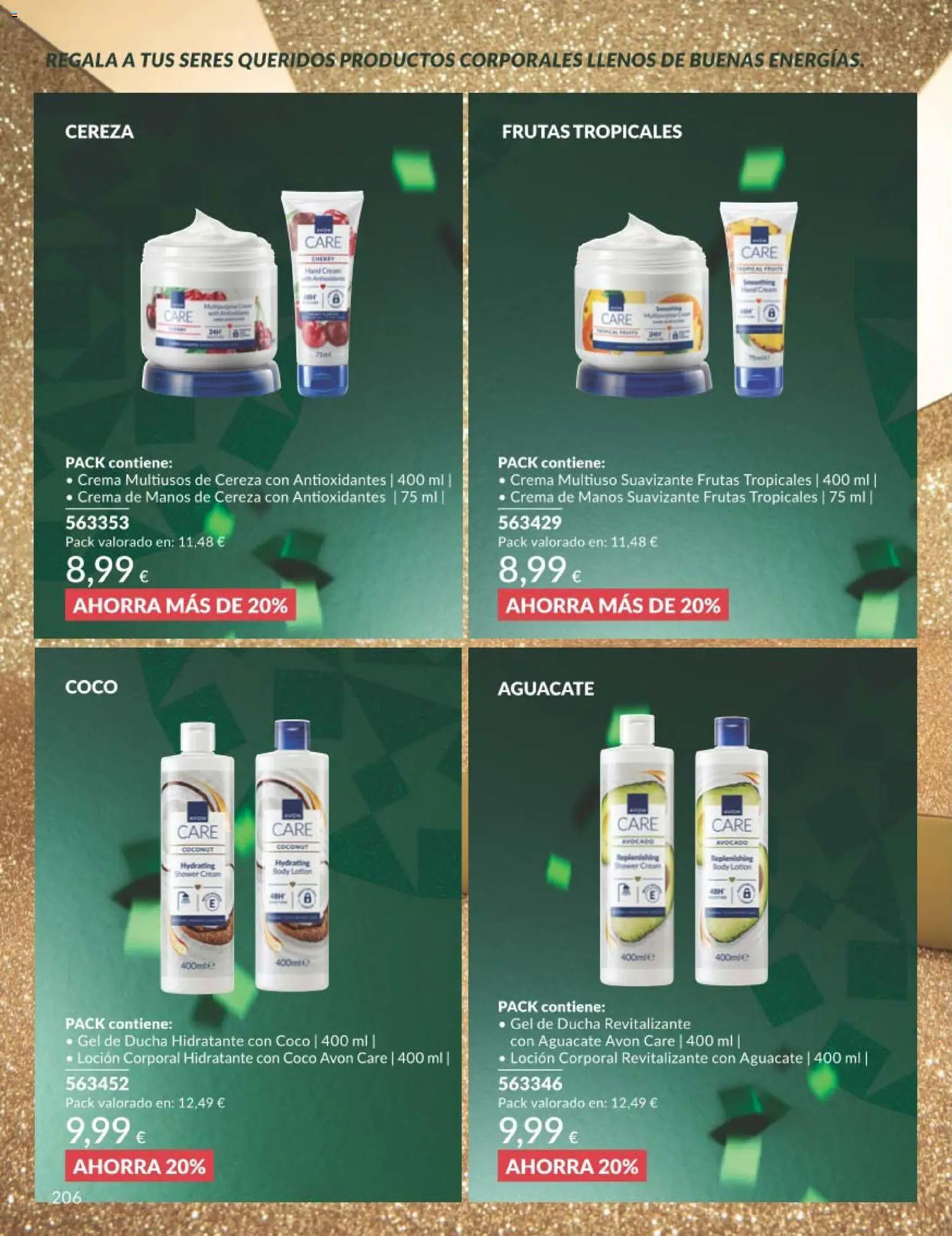 Catálogo AVON campaña 11 Black Friday │ válido desde el 01.11.2025 | Página: 206 | Productos: Crema de manos, Gel de ducha, Loción corporal, Body