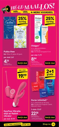 Pukka thee, bijv. Relax 20 zakjes 40 gram - Voorbeeld van een folder van Etos, geldig van 27.10.2025 | Pagina: 37