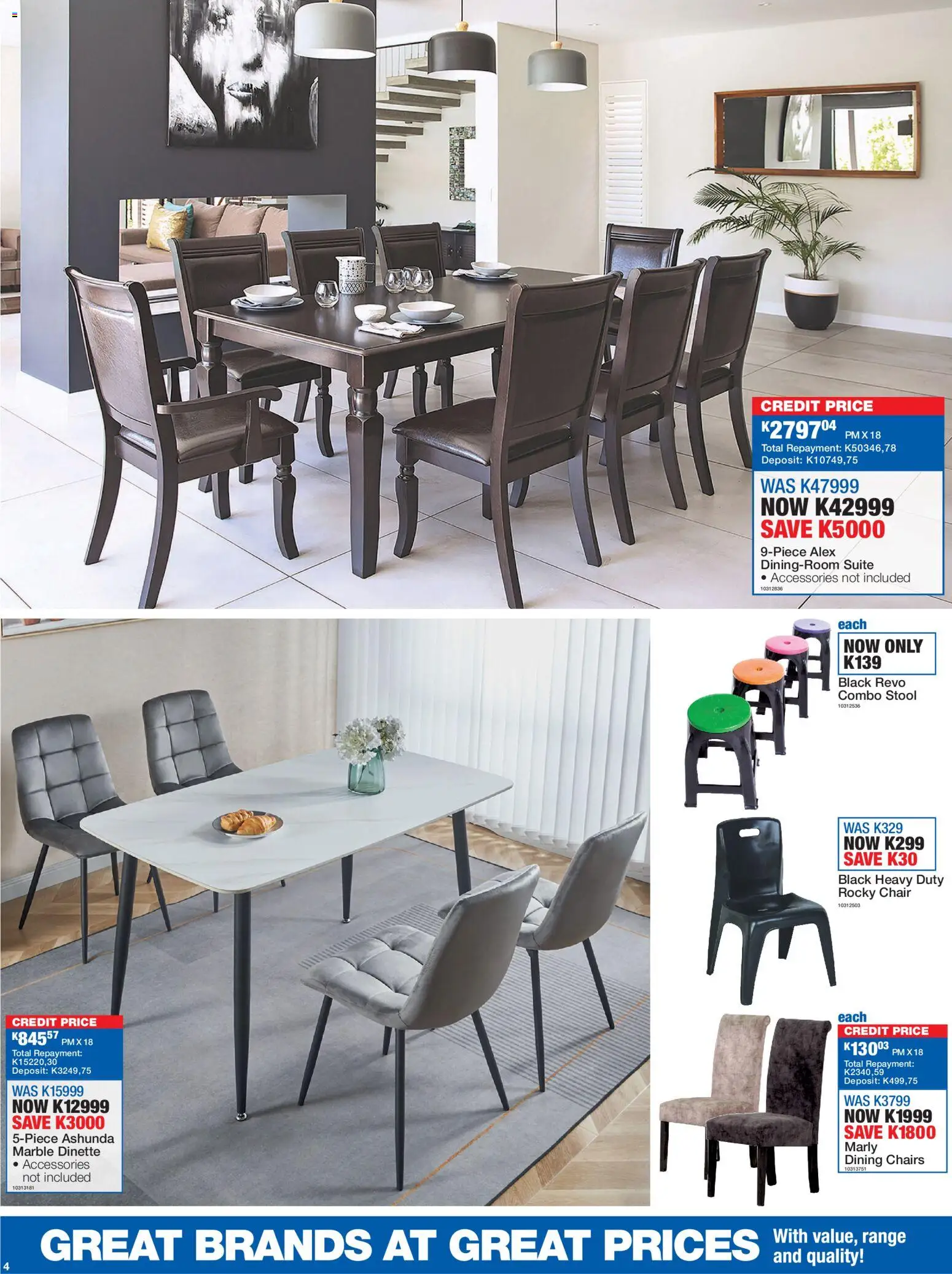 New OK Furniture catalogue – valid from 19.01.2026 | Page: 4 | Products: Stool, Chair
