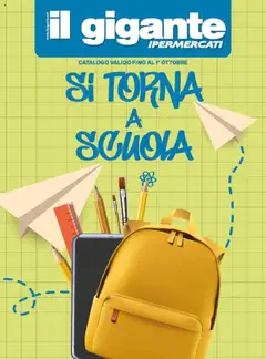Anteprima del volantino Il Gigante Scuola catalogo valido a partire dal 18.09.2025