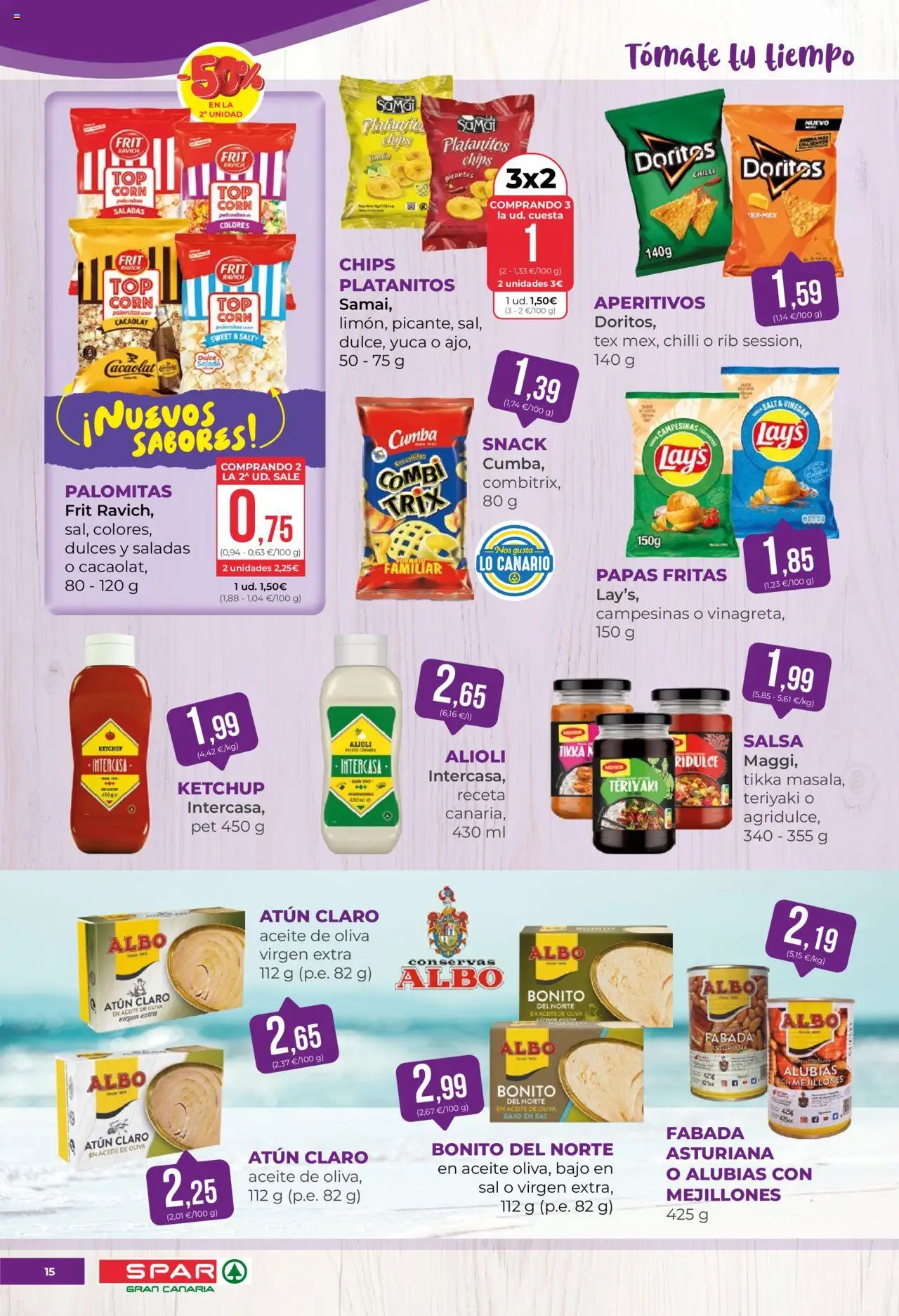 Spar folleto │ válido desde el 22.08.2025 | Página: 15 | Productos: Aceite, Papas fritas, Aceite de oliva, Aceite de oliva virgen extra