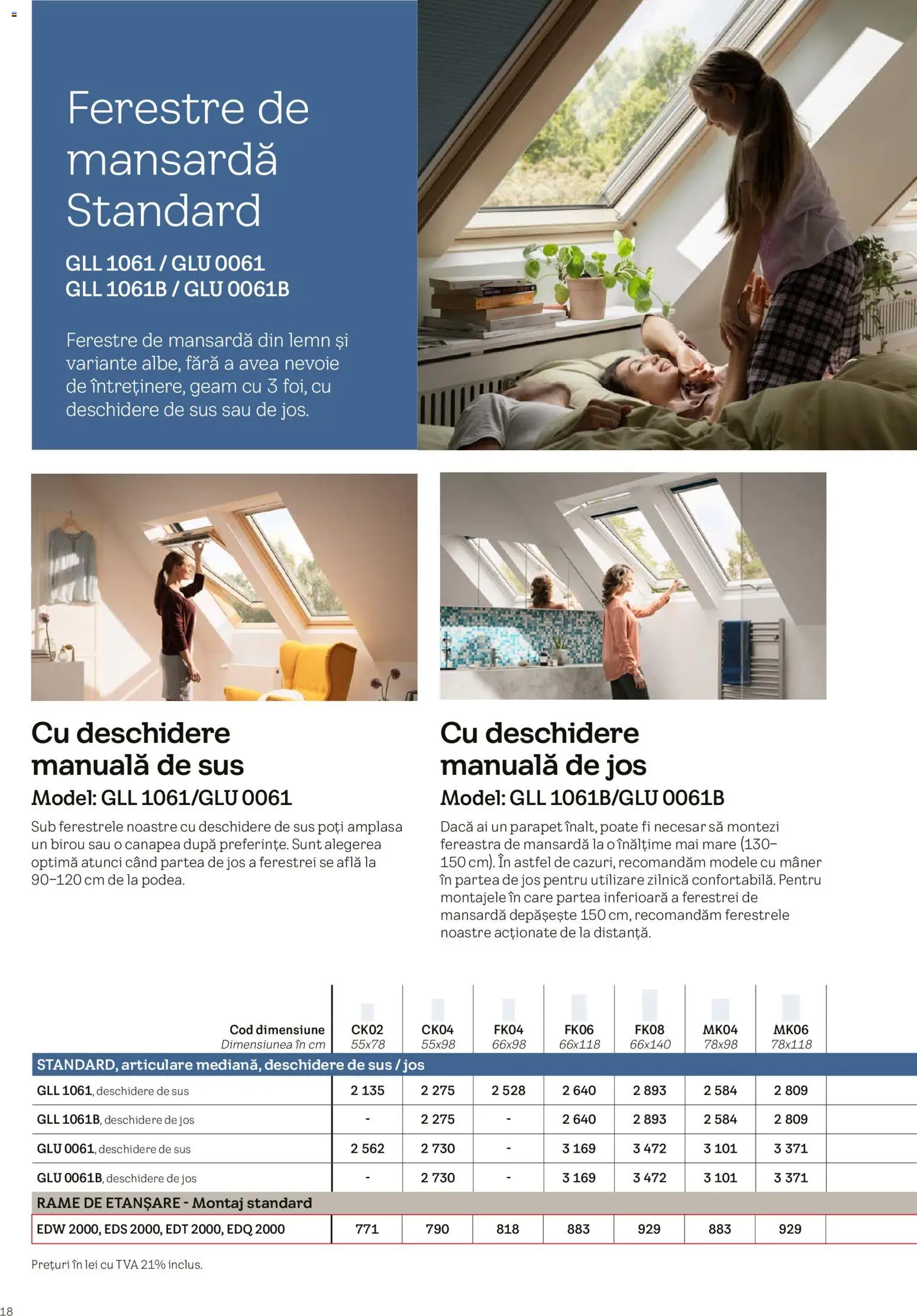 Noul catalog Velux – valabil de la 03.02.2026 | Pagină: 18 | Produse: Çikolatalı gofret, Fereastră, Canapea, Mâner