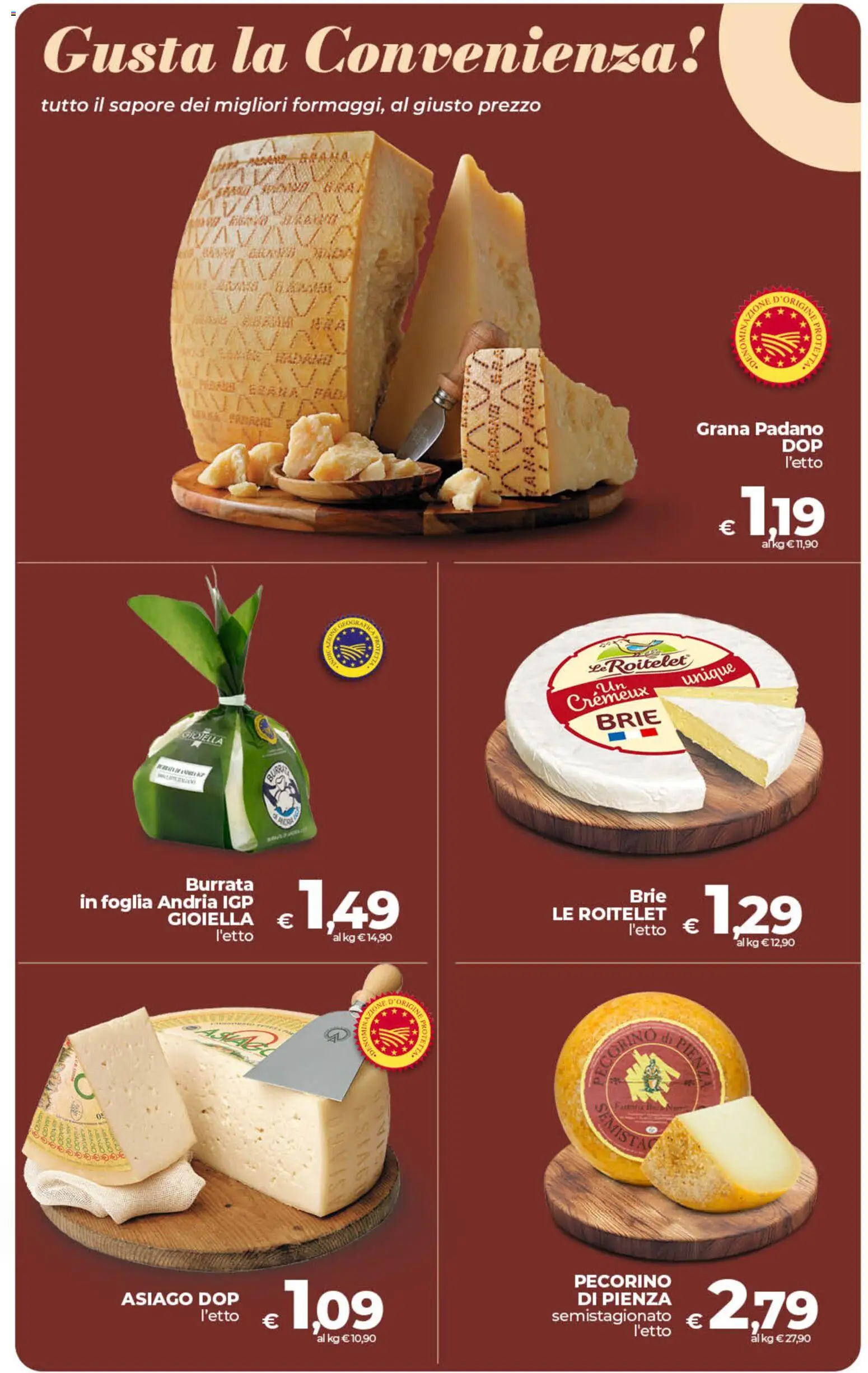 Volantino Ipercoop del 13.02.2026 | Pagina: 16 | Prodotti: Grana Padano, Pecorino, Burrata