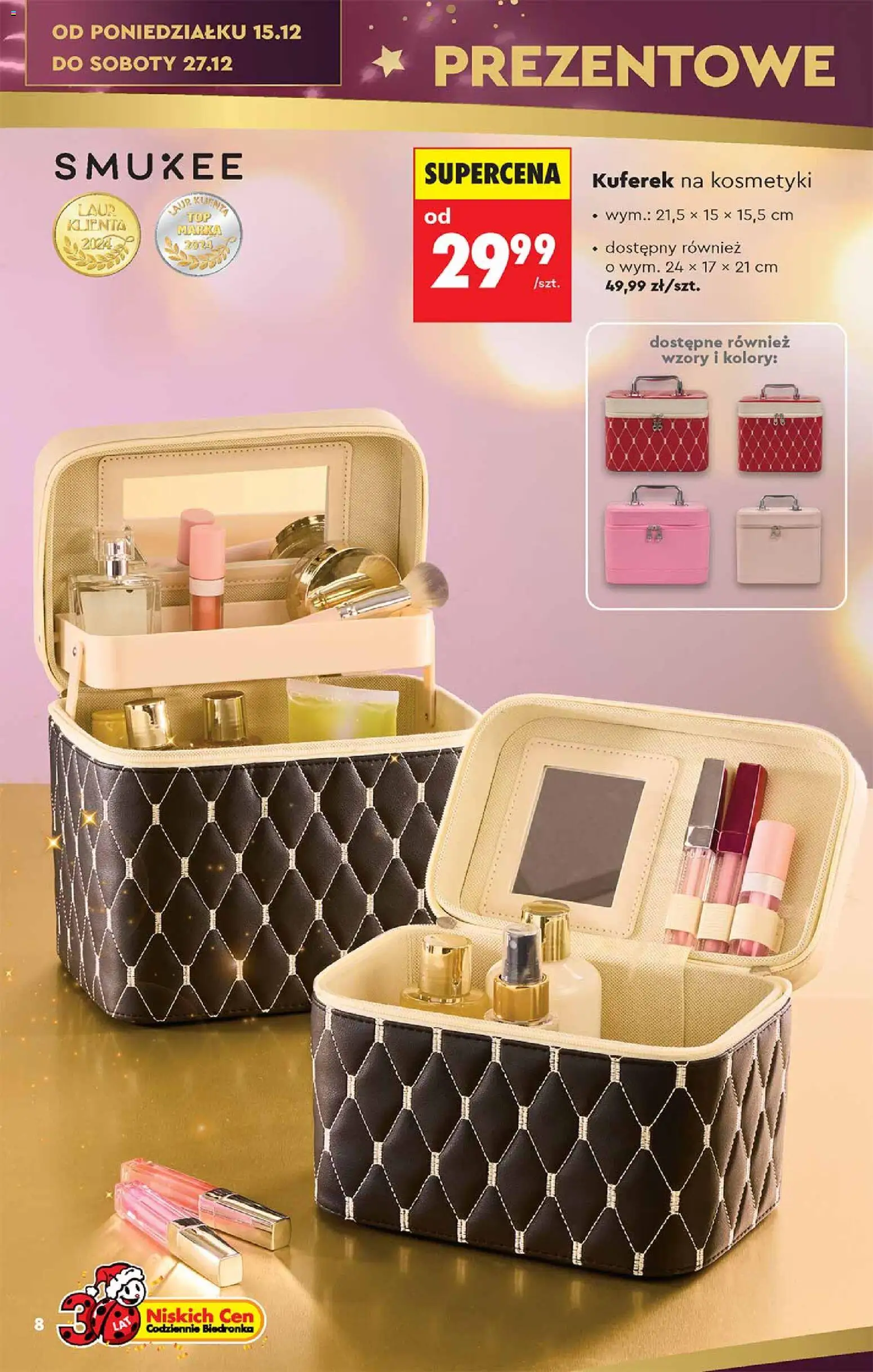 Biedronka gazetka - Hity i inspiracje od 13.12.2025 | Strona: 8 | Produkty: Kosmetyki