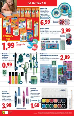 Lidl leták │ platný od 04.08.2025 | Strana: 78 | Produkty: Strúhadlo, Pero, Peračník