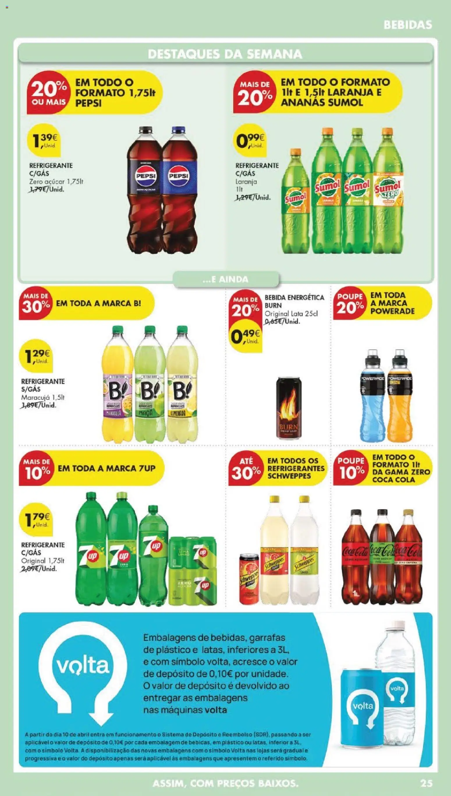 Pingo Doce folheto │ válido de 14.04.2026 | Página: 27 | Produtos: Refrigerante, Açúcar, Bebida, Soda