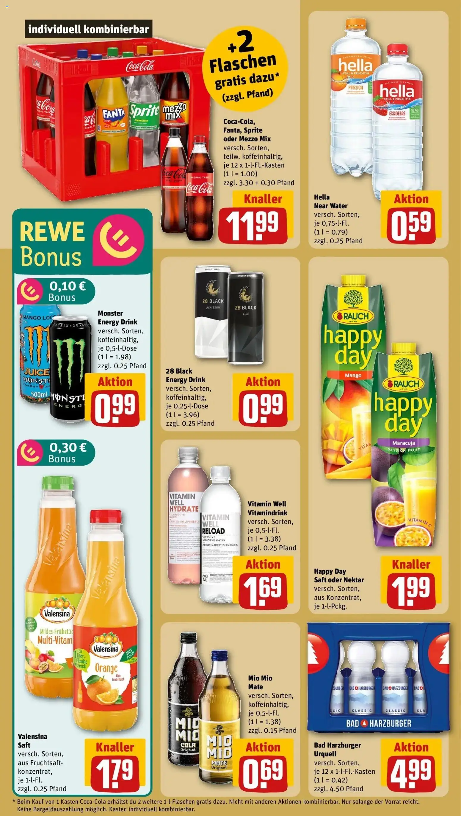 Rewe Prospekt Langenhagen	 – gültig ab 09.03.2026 | Seite: 18 | Produkte: Cola, Energy, Monster, Hella