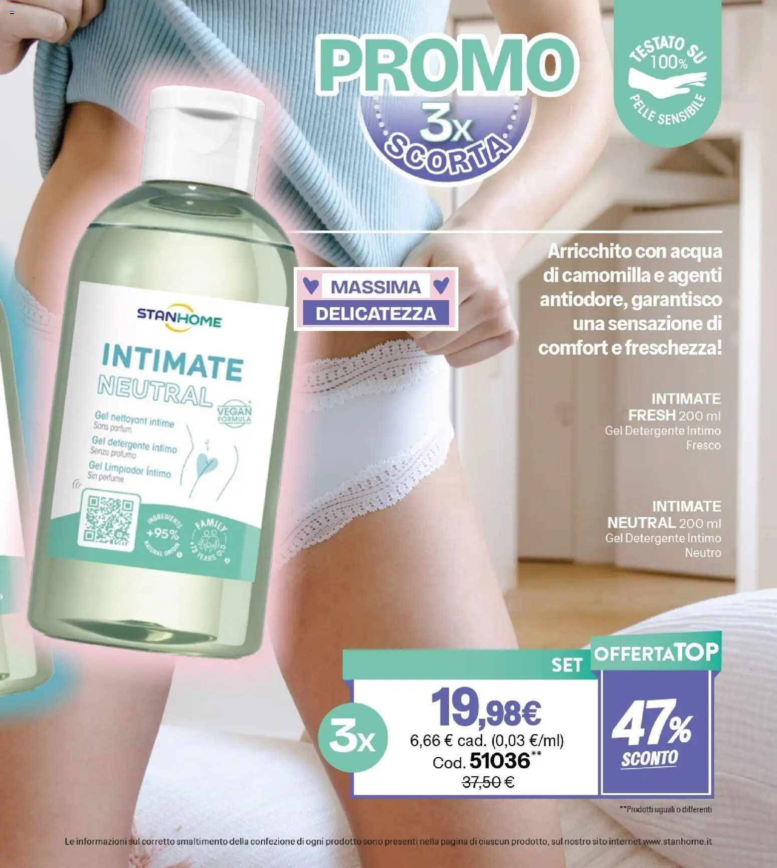 Volantino Stanhome del 31.03.2026 | Pagina: 89 | Prodotti: Detergente intimo, Intimo, Acqua, Profumo