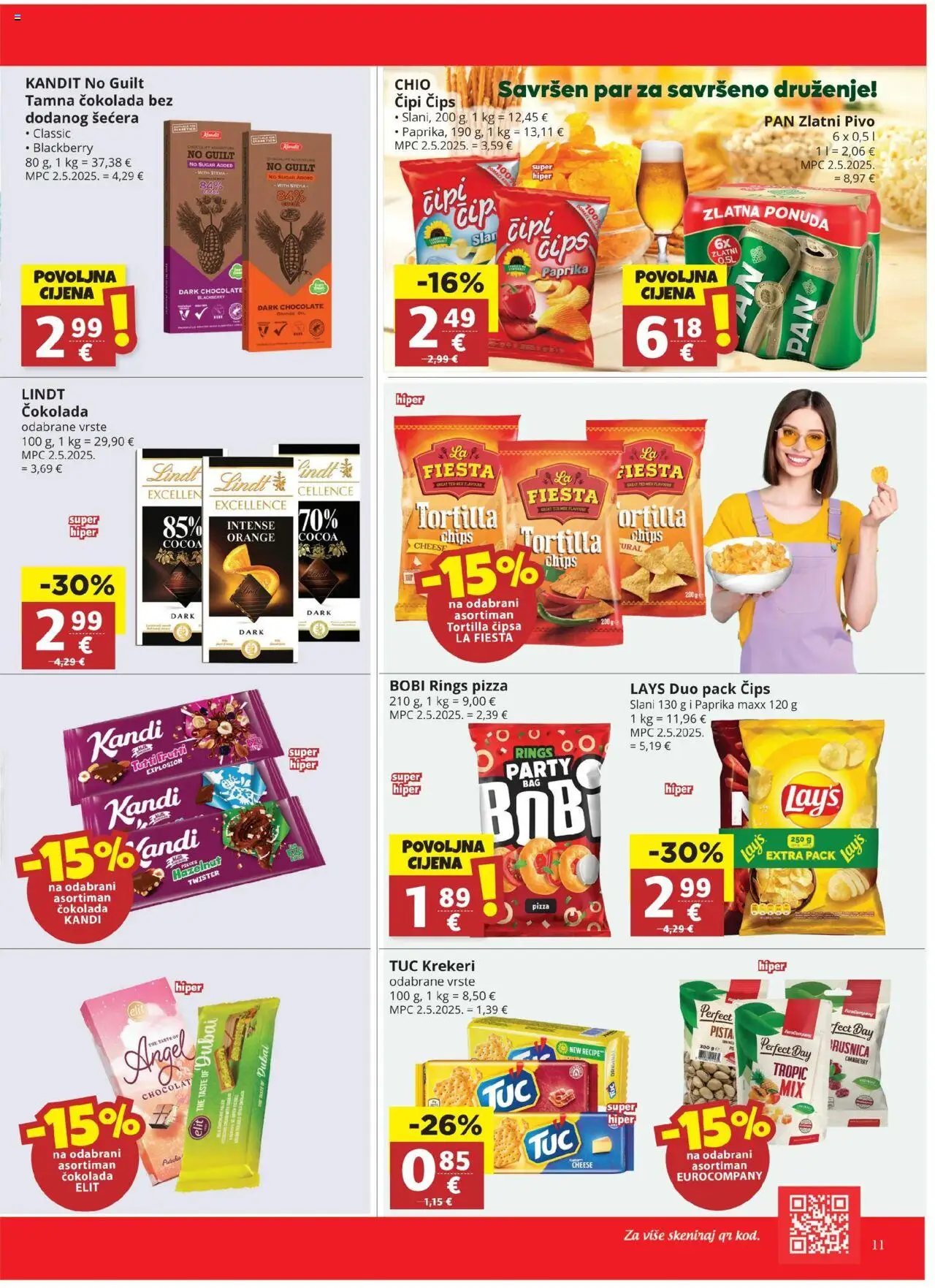 Ribola katalog | vrijedi od 06.08.2025 | Stranica: 11 | Proizvodi: Čokolada, Paprika, Čips, Pan