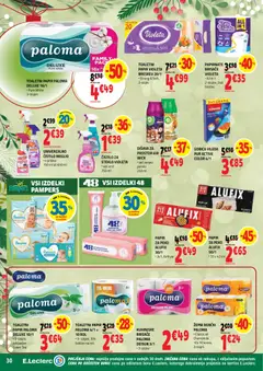 E.leclerc katalog akcije – veljaven od 03.12.2025 | Stran: 30 | Izdelki: Toaletni papir, Disava, Gobica, Milo