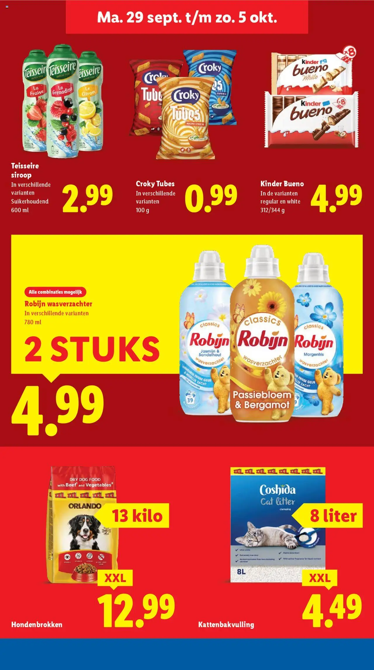 {H1} | Pagina: 18 | Producten: Wasverzachter, Chips, Kinder, Geur