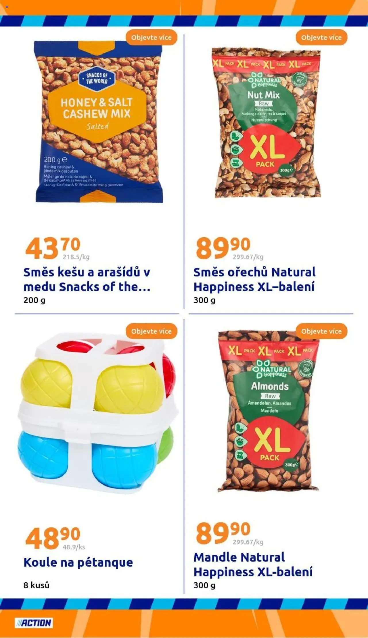 Action leták od 28.05.2025 | Strana: 27 | Produkty: Kešu, Směs ořechů, Mandle