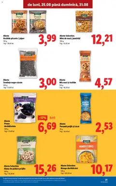 Alesto Mix nuci și stafide, Mix nuci și stafide, 100 g – valabil de la 25.08.2025 | Pagină: 21