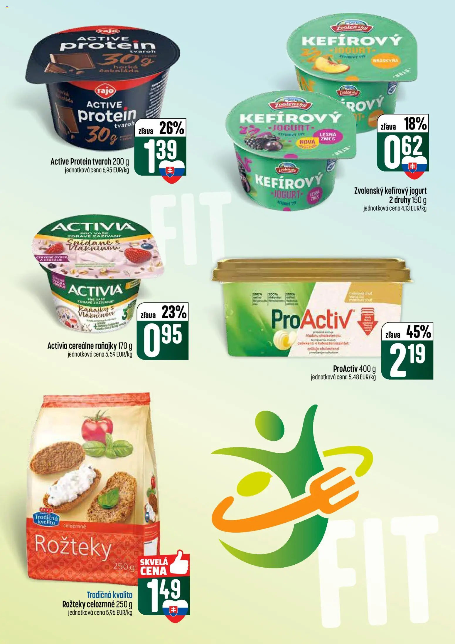Nové COOP Jednota akcie – leták je platný od 05.03.2026 | Strana: 23 | Produkty: Jogurt, Protein, Tvaroh