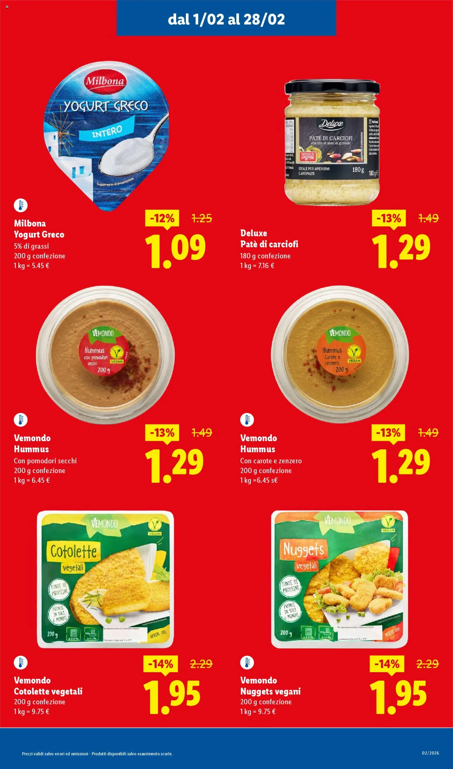 Volantino Lidl del 01.02.2026 | Pagina: 5 | Prodotti: Nuggets, Olio, Pomodori, Olio di semi di girasole