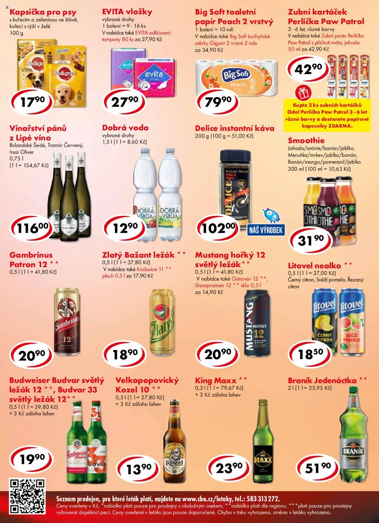 CBA leták - Premium od 20.08.2025 | Strana: 6 | Produkty: Zubní kartáček, Zlatý Bažant, Kozel, Láhev