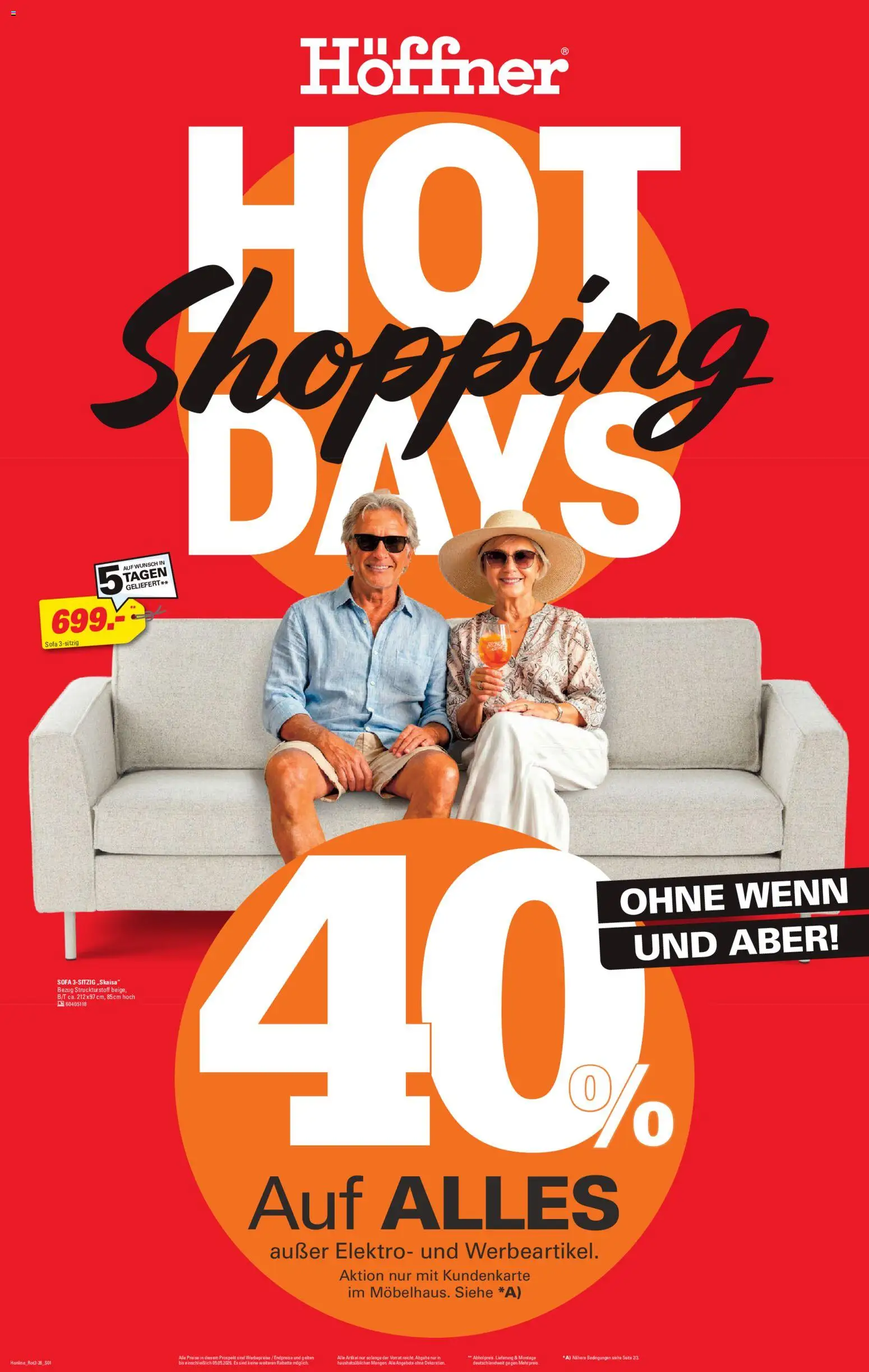 Höffner Prospekt 	 – gültig ab 22.04.2026 | Seite: 1 | Produkte: Sofa