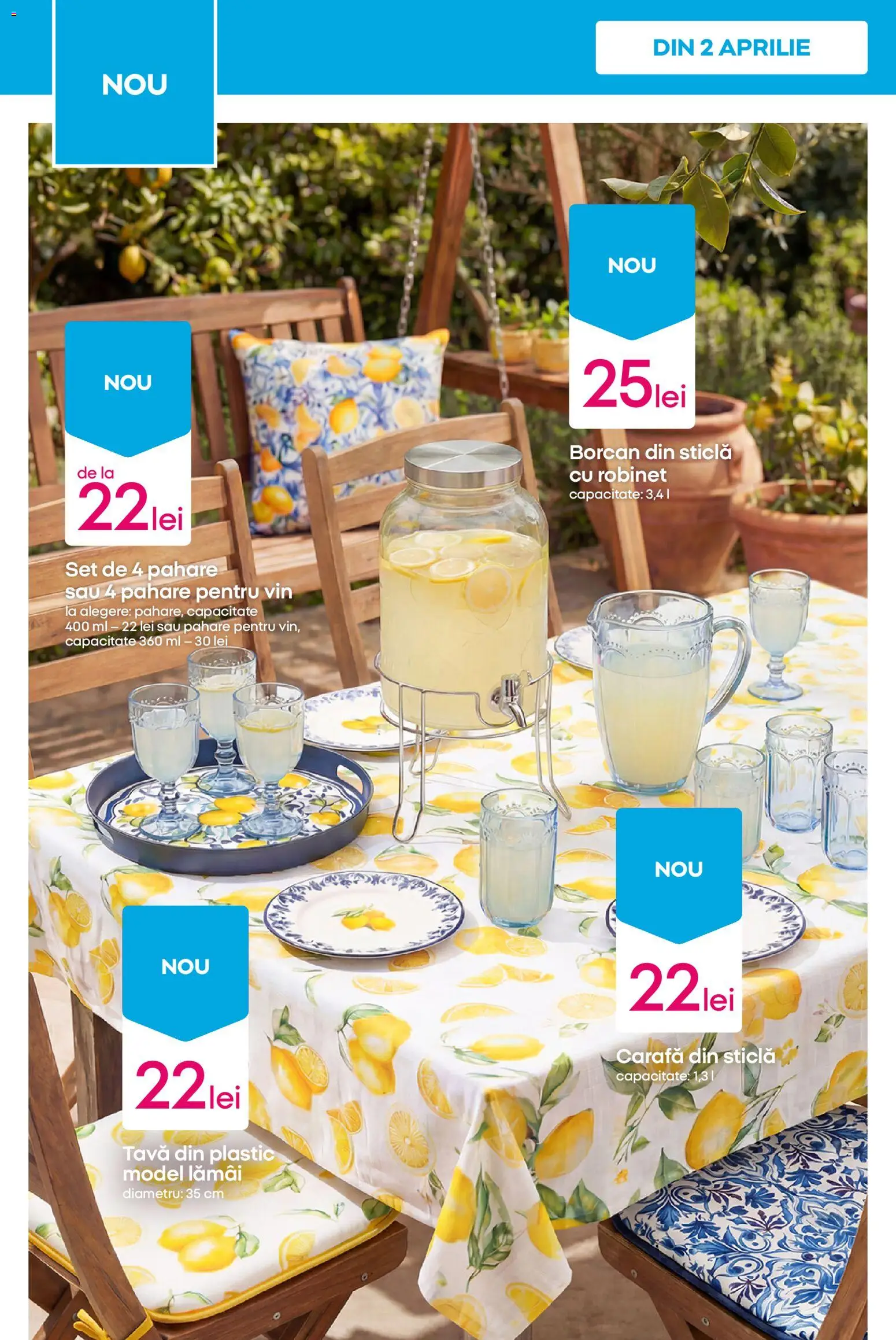 Noul catalog Pepco – valabil de la 09.04.2026 | Pagină: 6 | Produse: Pahare, Borcan, Carafă, Vin